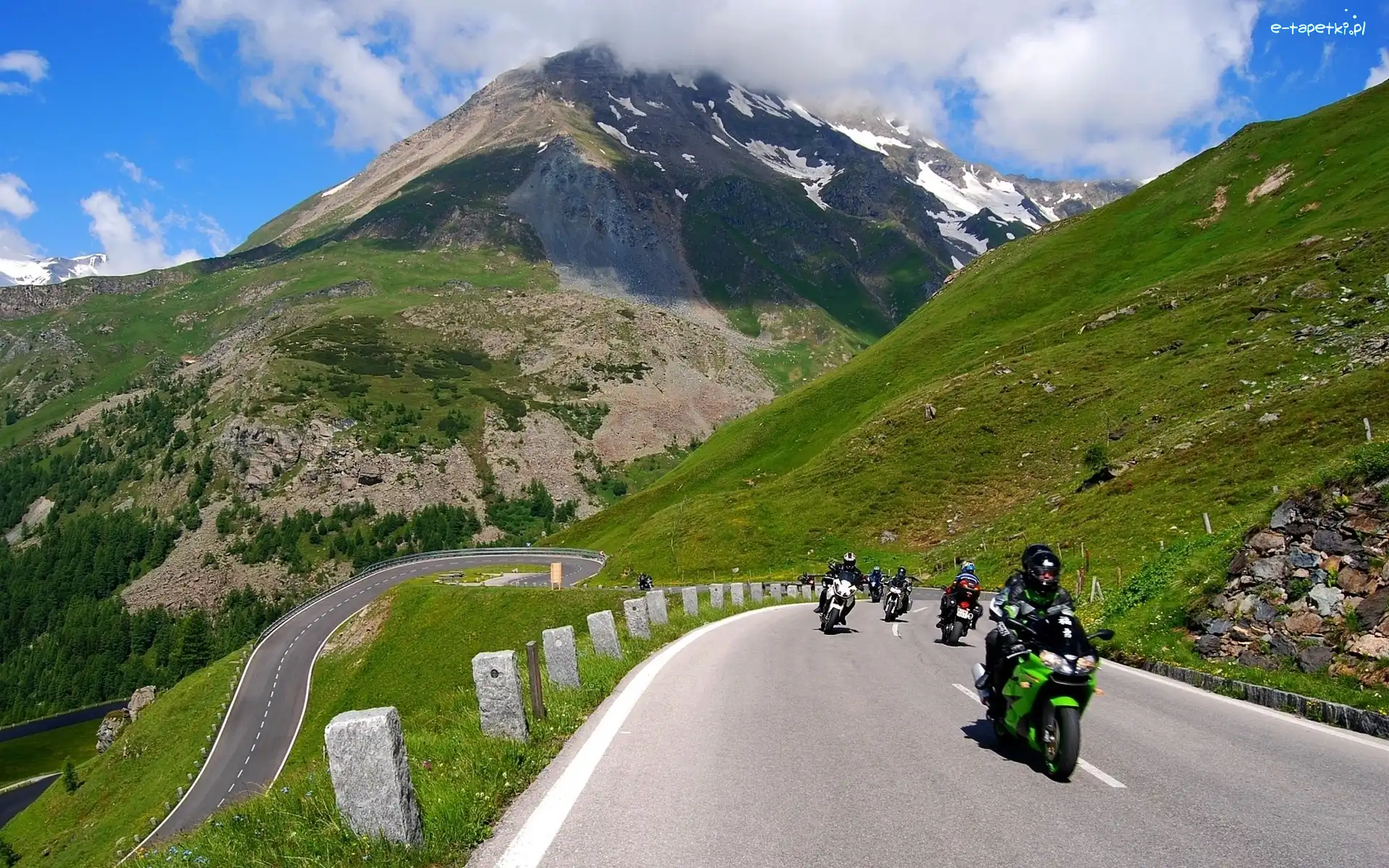 Motocykle, Droga, Góry