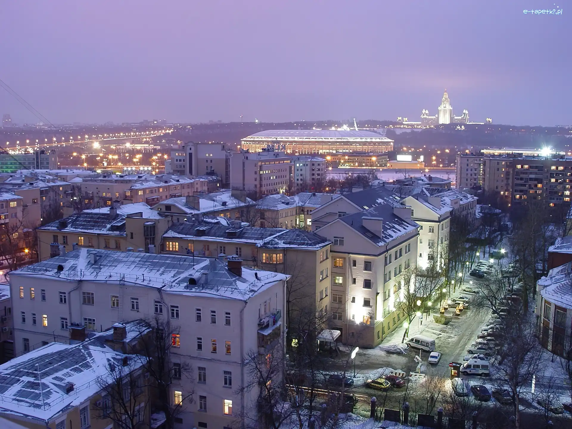 Moskwa, Z, Architektura, Ptaka, Lotu