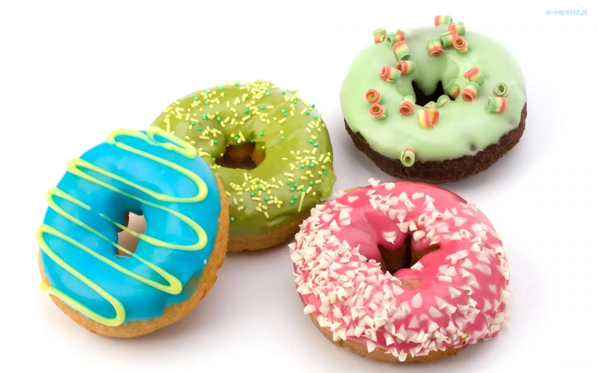 Pączki, Kolorowe, Smakowite