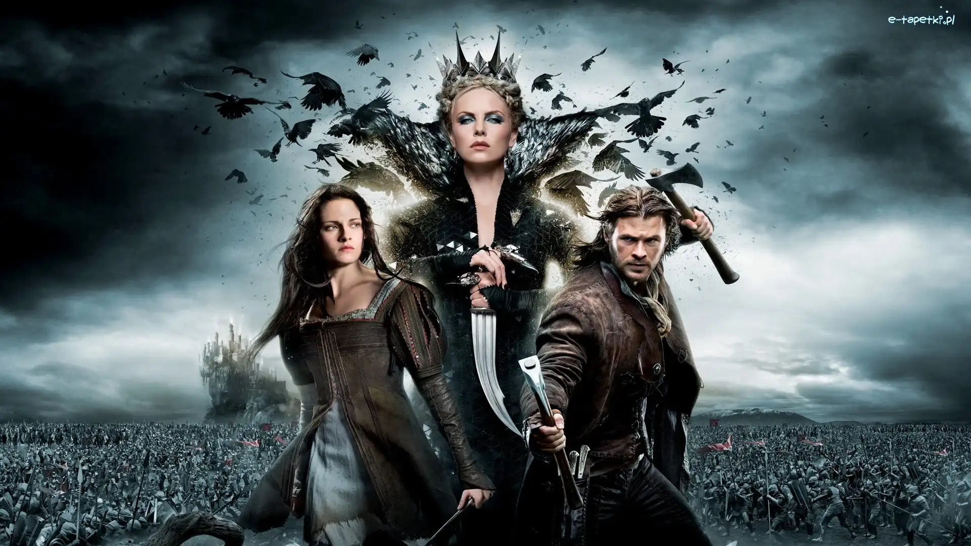 Charlize Theron, Chris Hemsworth, Kristen Stewart, Królewna Śnieżka I Łowca