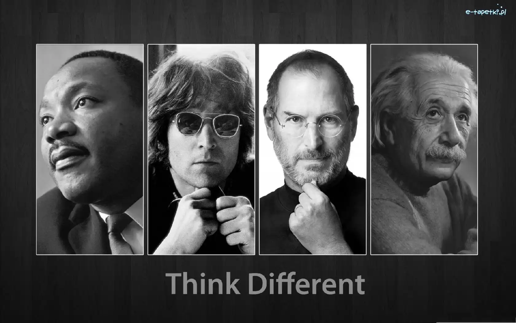 John Lennon, Albert Einstein, Steve Jobs, Martin Luther King