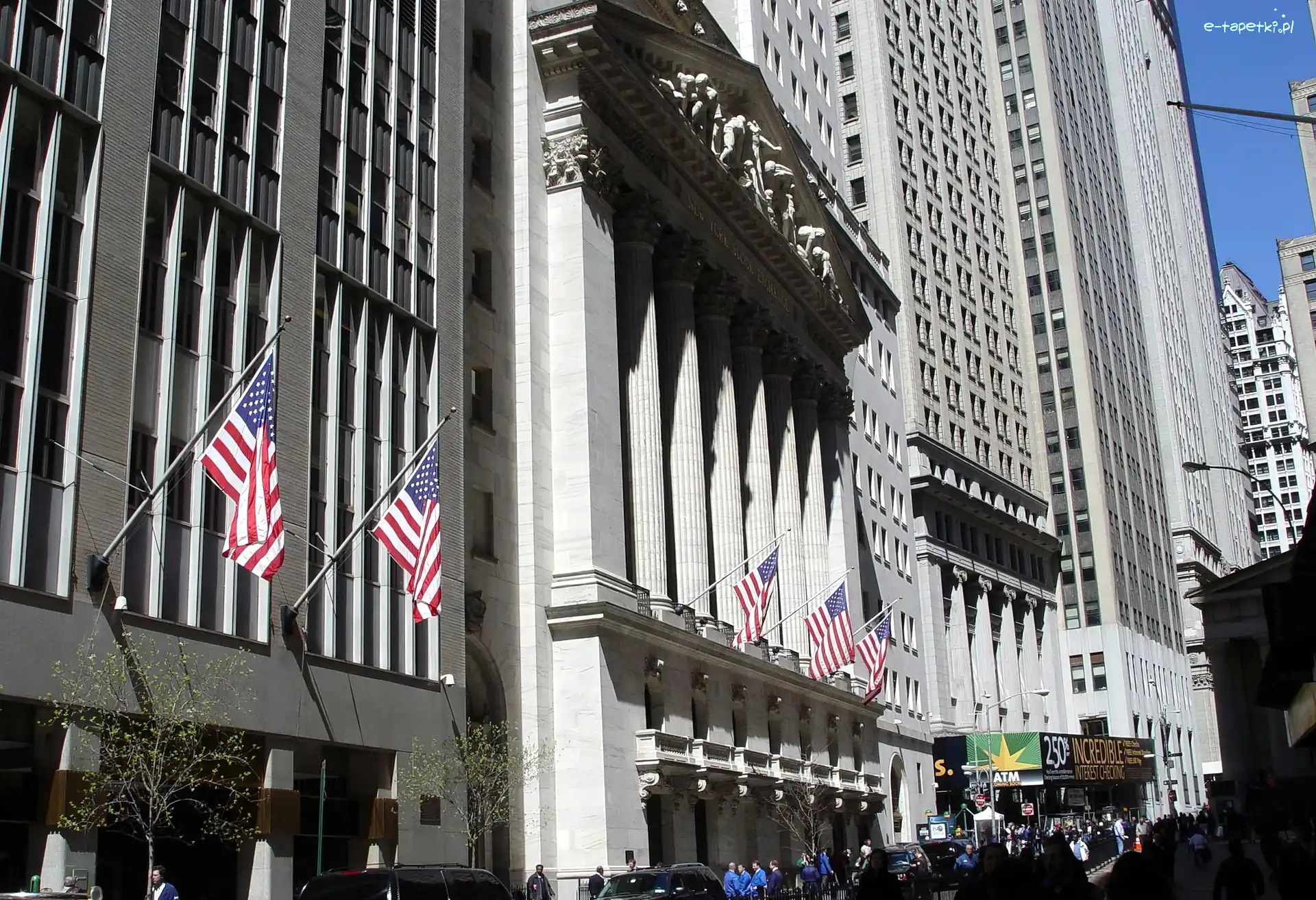 Wall Street, Nowy Jork, Budynek, Manhattan, Dzielnica
