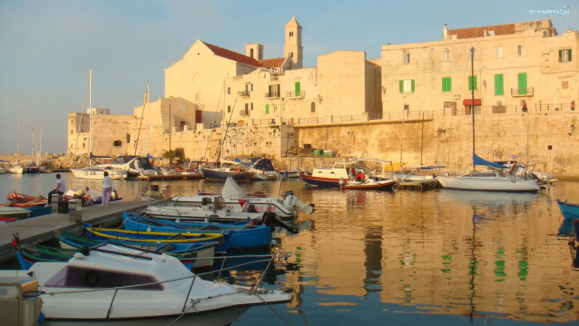 Port, Łodzie, Woda, Giovinazzo