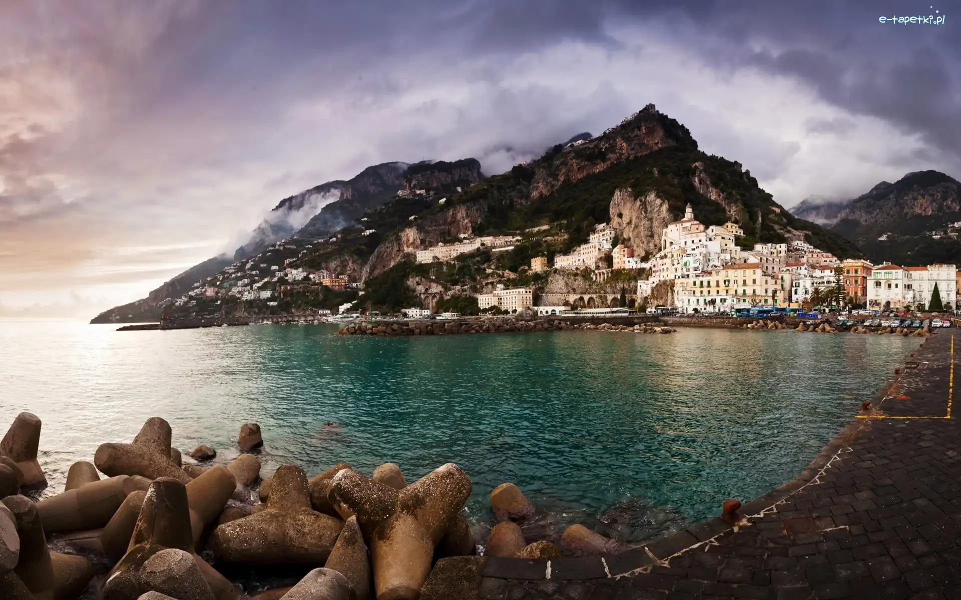 Włochy, Budynki, Wybrzeże, Amalfi