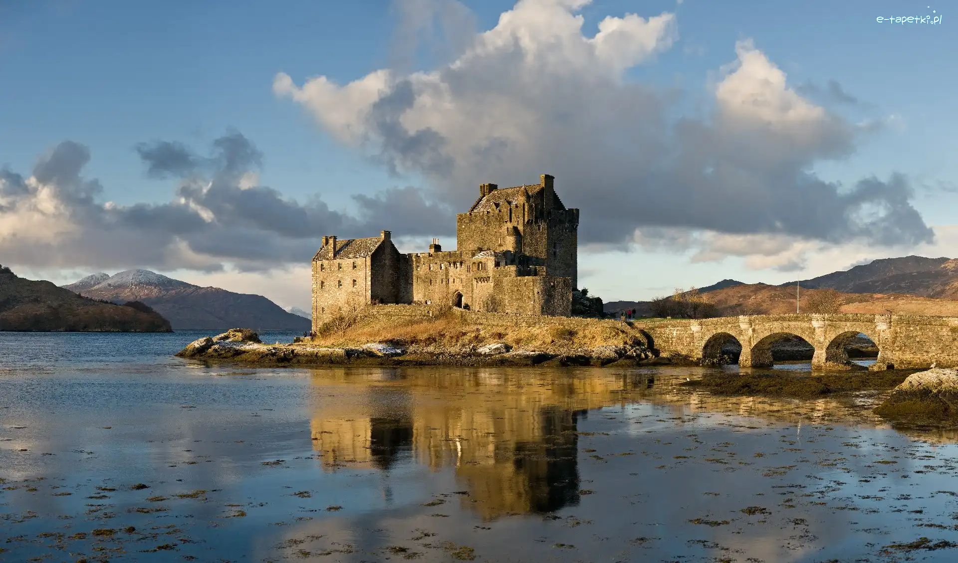 Eilean Donan, Woda, Most, Szkocja
