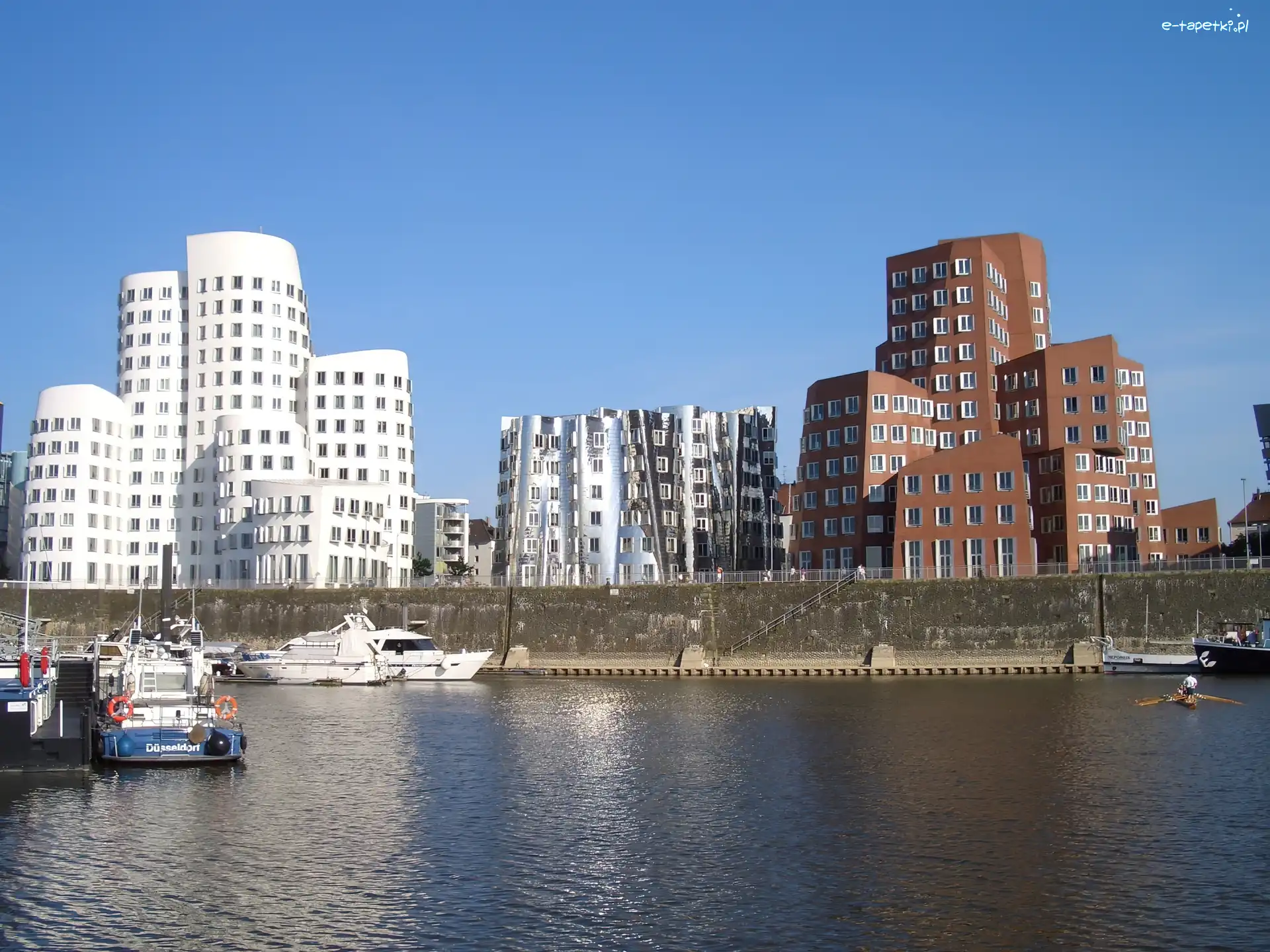 Architektura, Woda, Dusseldorf