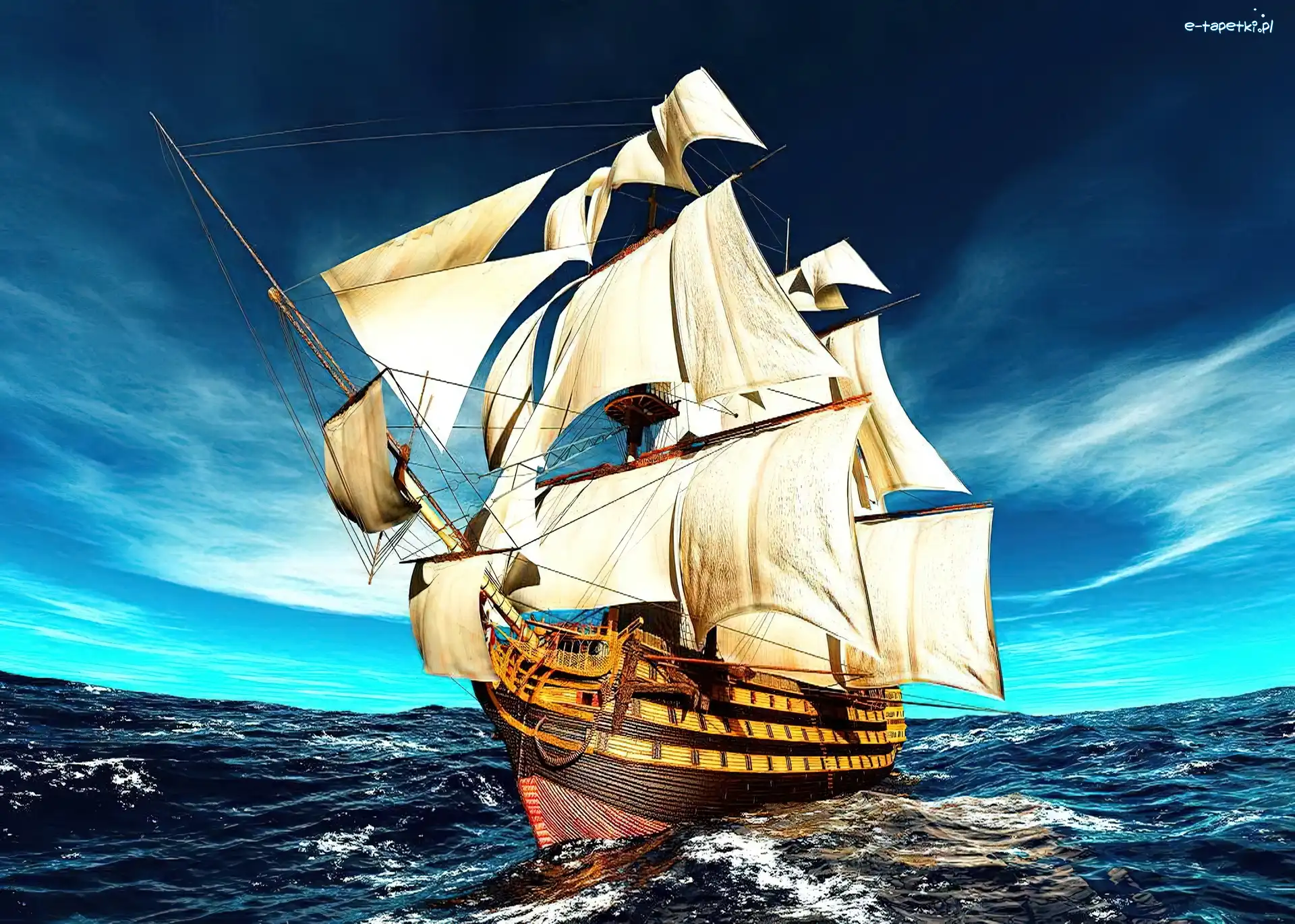 Morze, HMS Victory, Żaglowiec