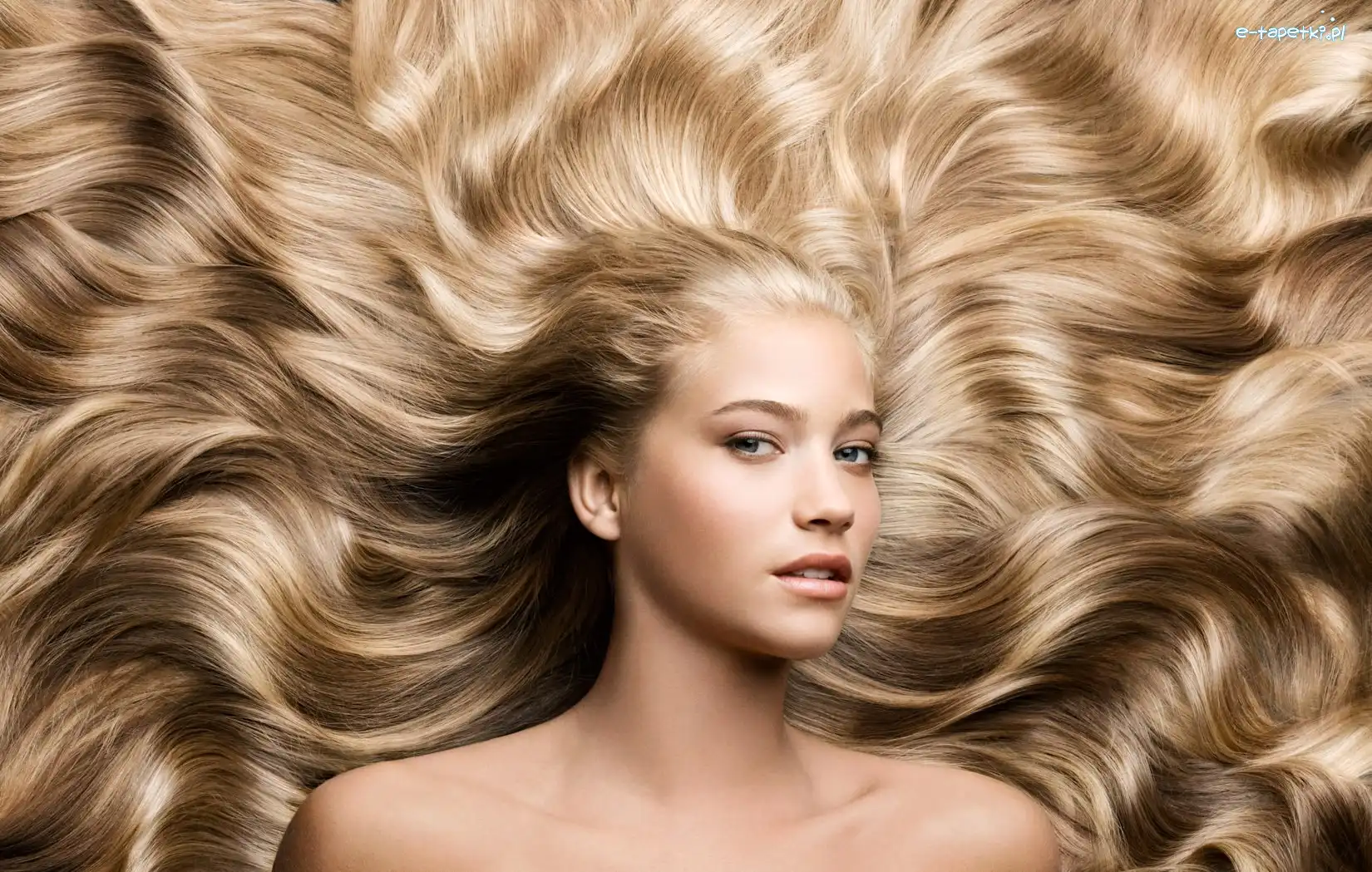 Makijaż, Włosy, Blond, Kobieta