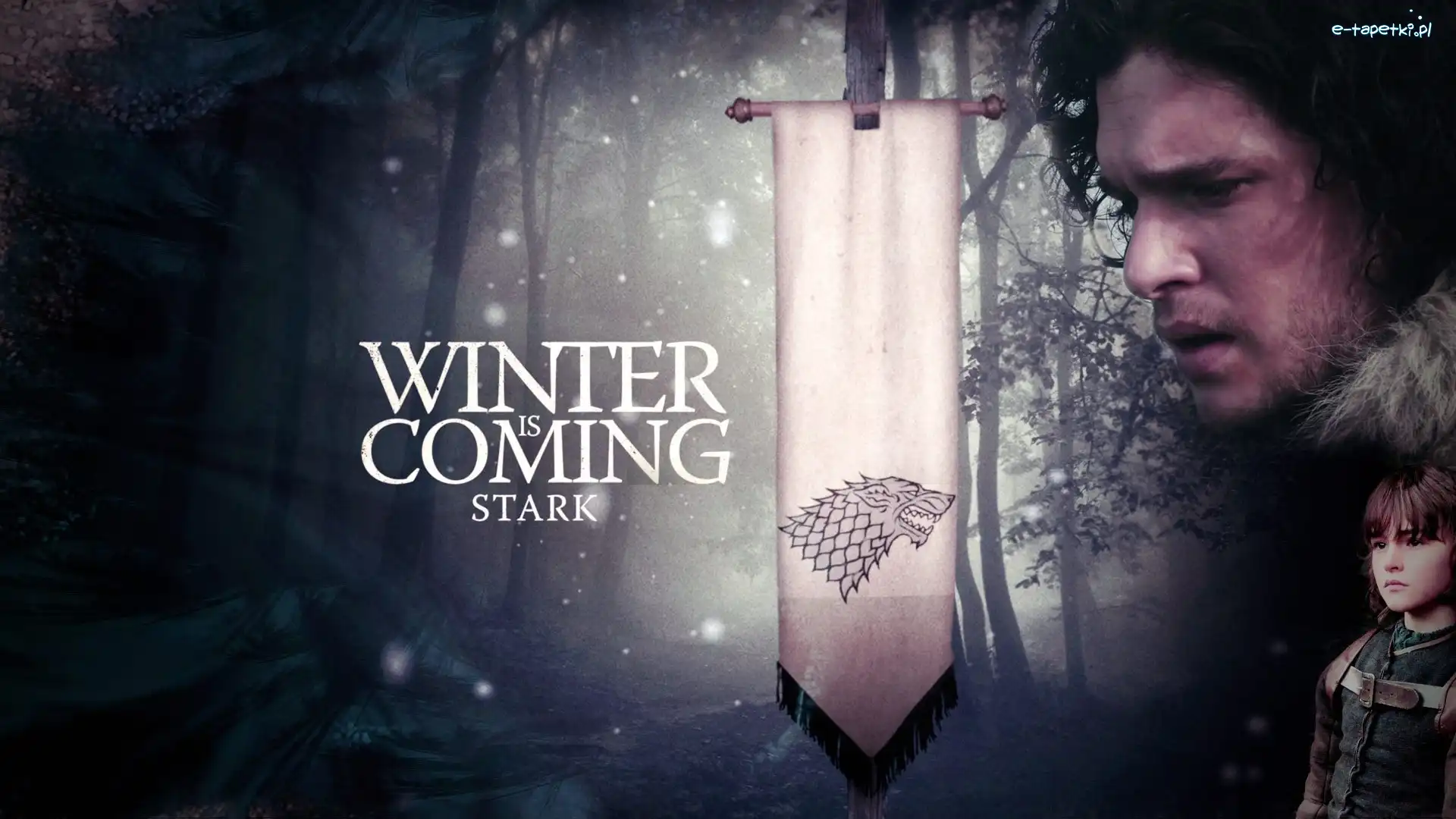 Gra o tron, Herb, Game of Thrones, Jon Snow - Kit Harington, Motto