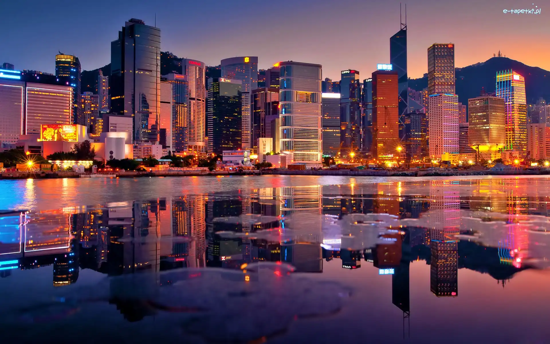 Hong Kong, Zachód, Chiny, Panorama