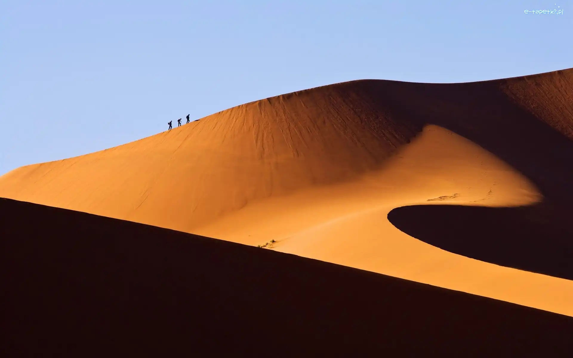 Namibia, Podróżnicy, Wydmy, Pustynia