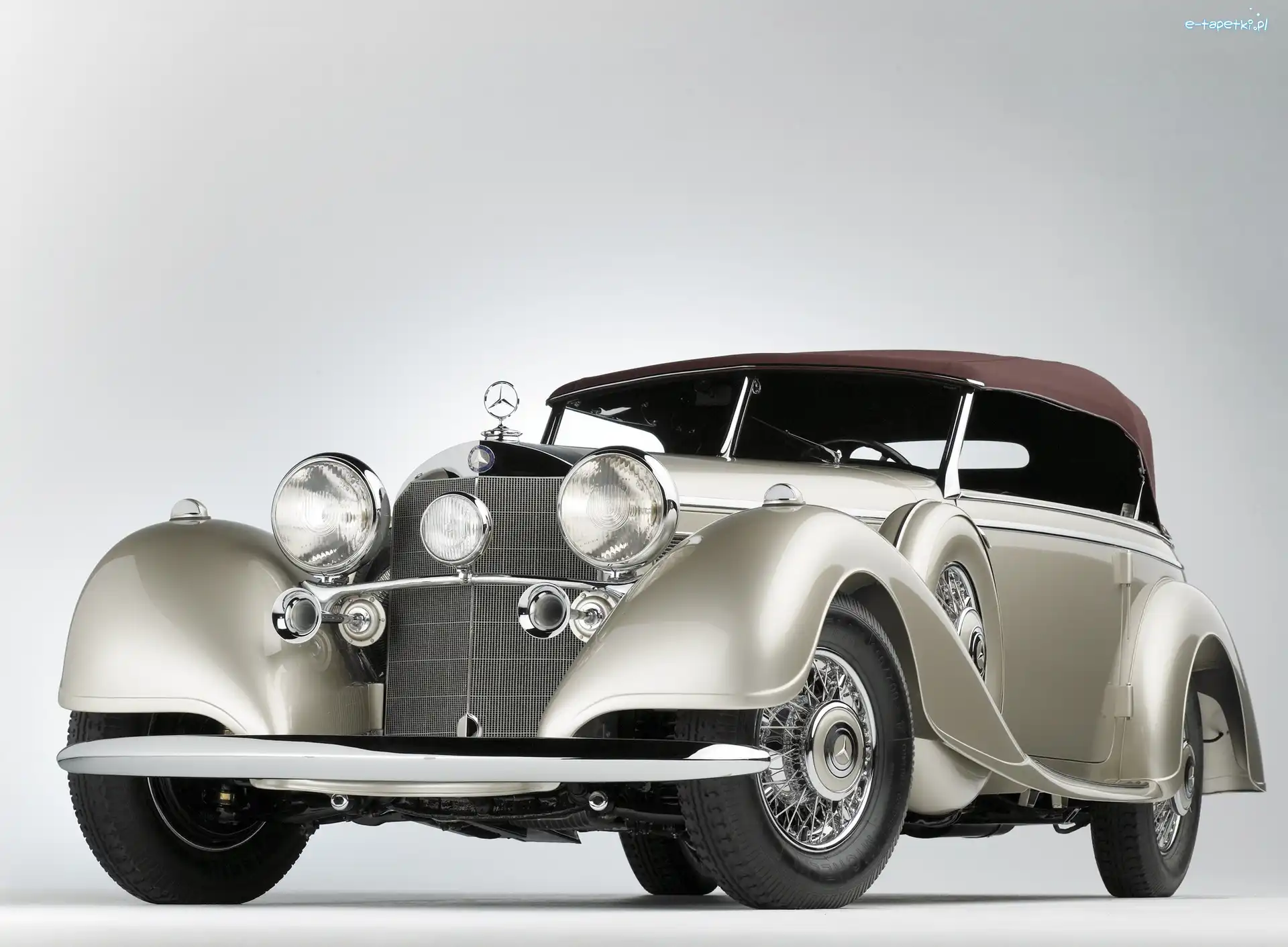 Zabytkowy, Samochód, Mercedes Benz 540K