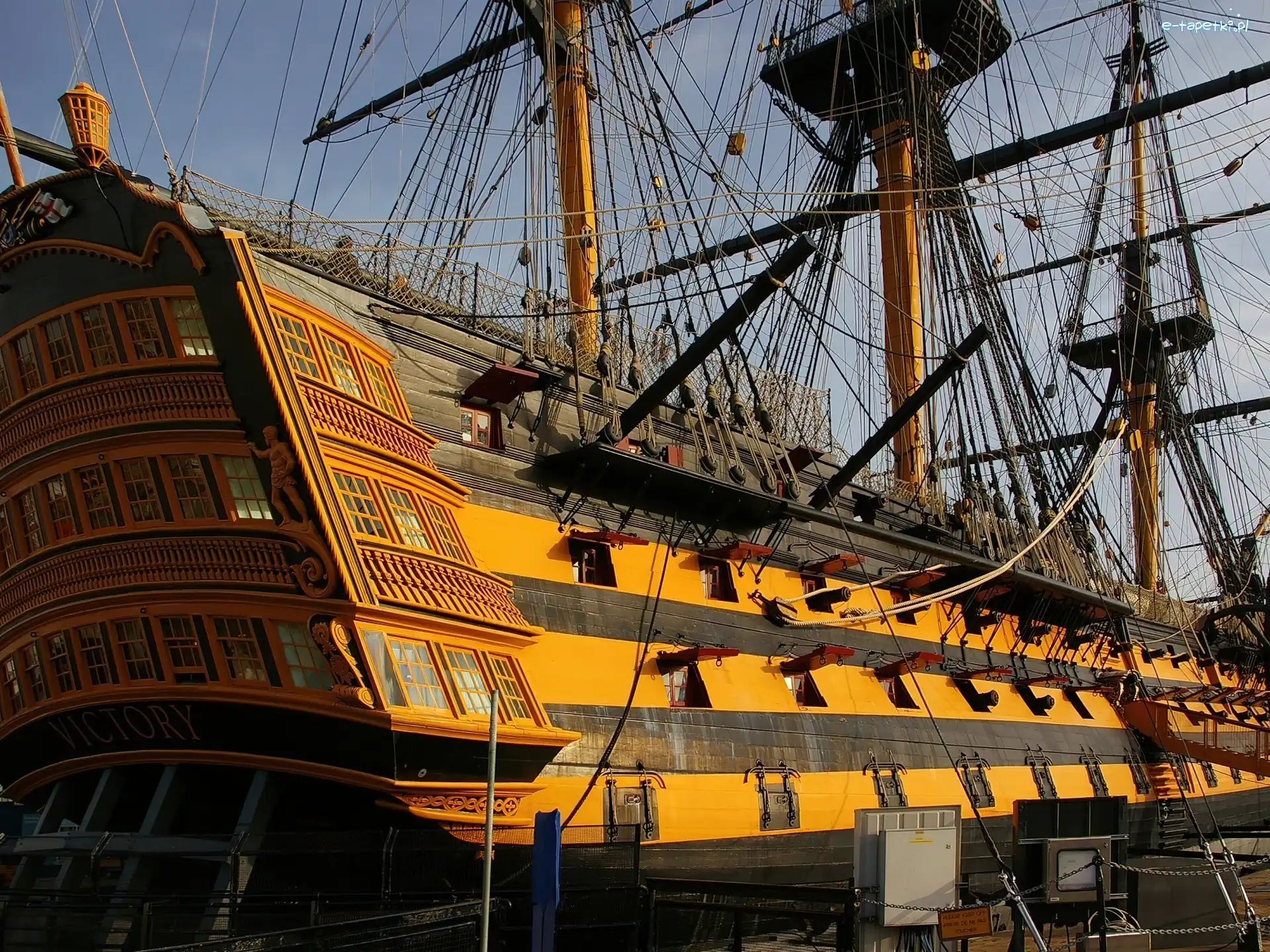 Zabytkowy, HMS Victory, Żaglowiec, Piękny