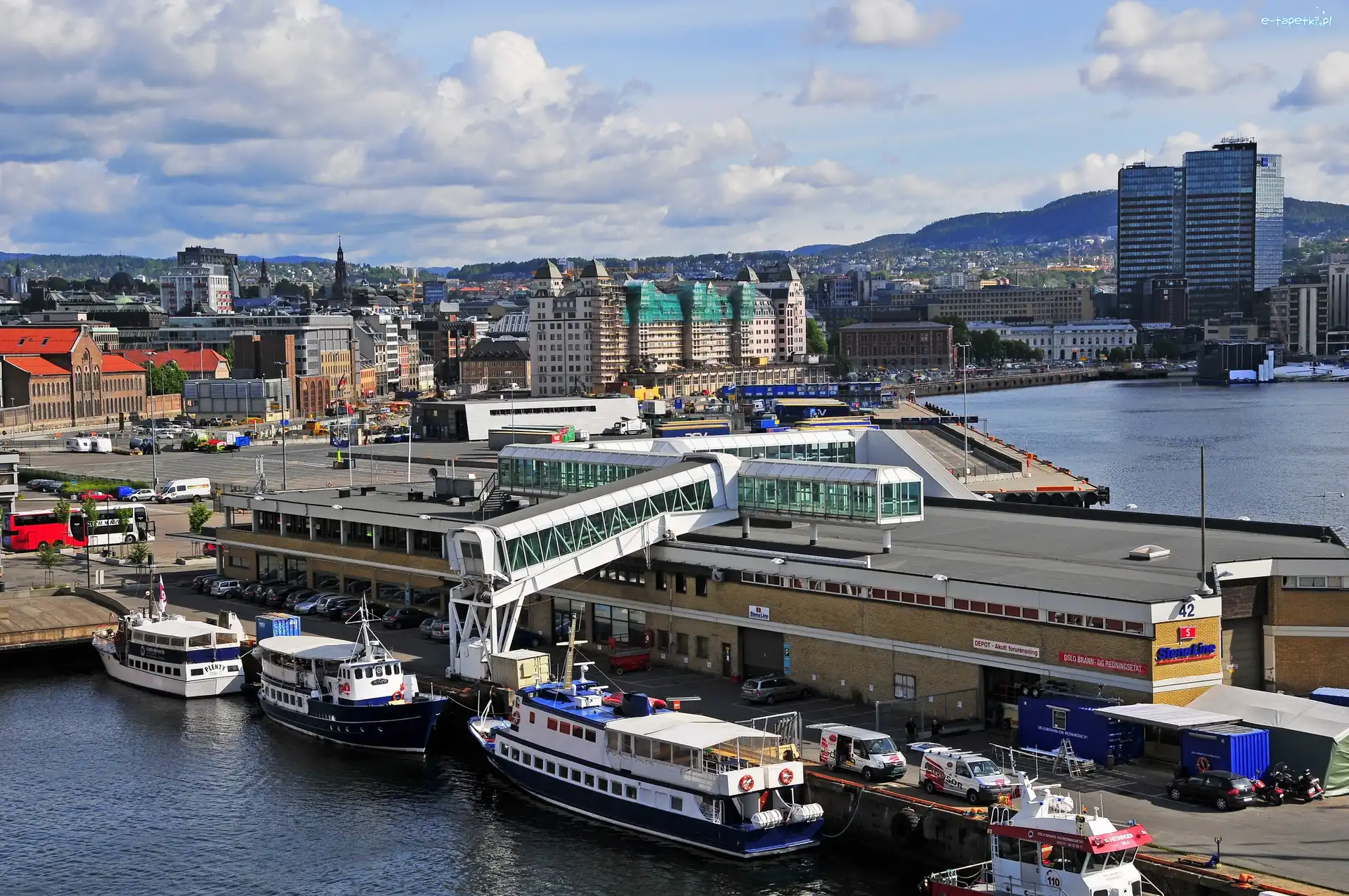 Norwegia, Terminal, Port, Miasto