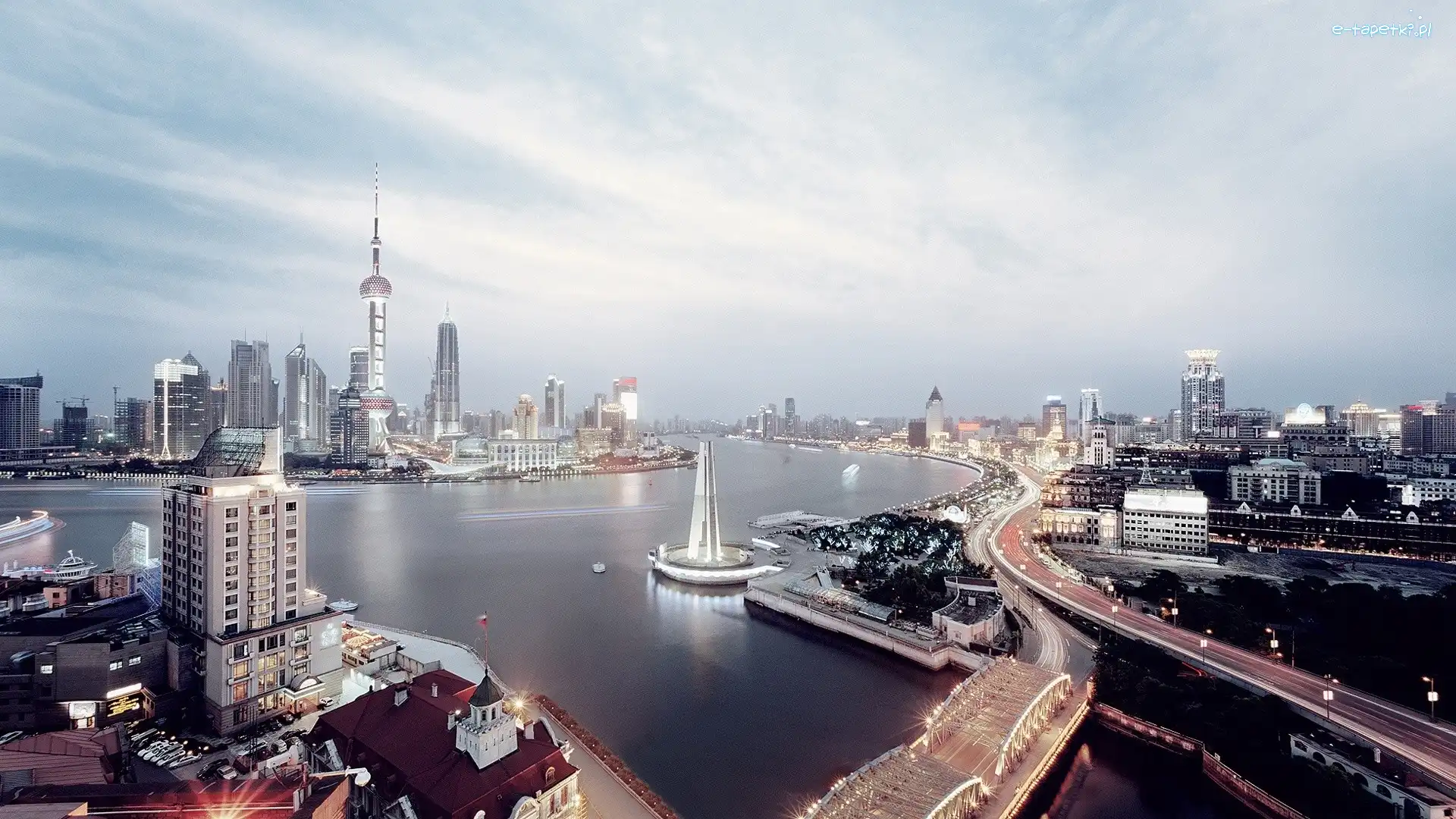 Shanghai, Rzeka, Chiny, Miasto