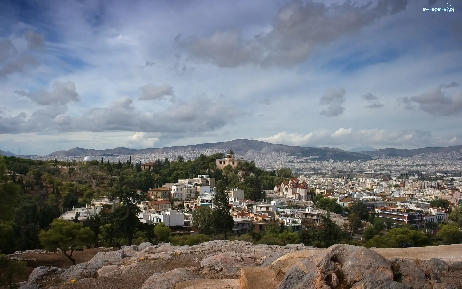 Miasta, Grecja, Ateny, Panorama