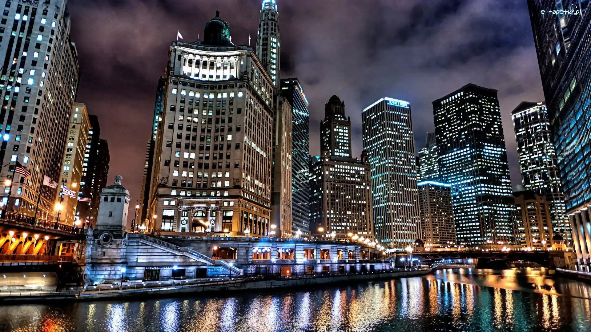 Chicago, Miasto, Oświetlone