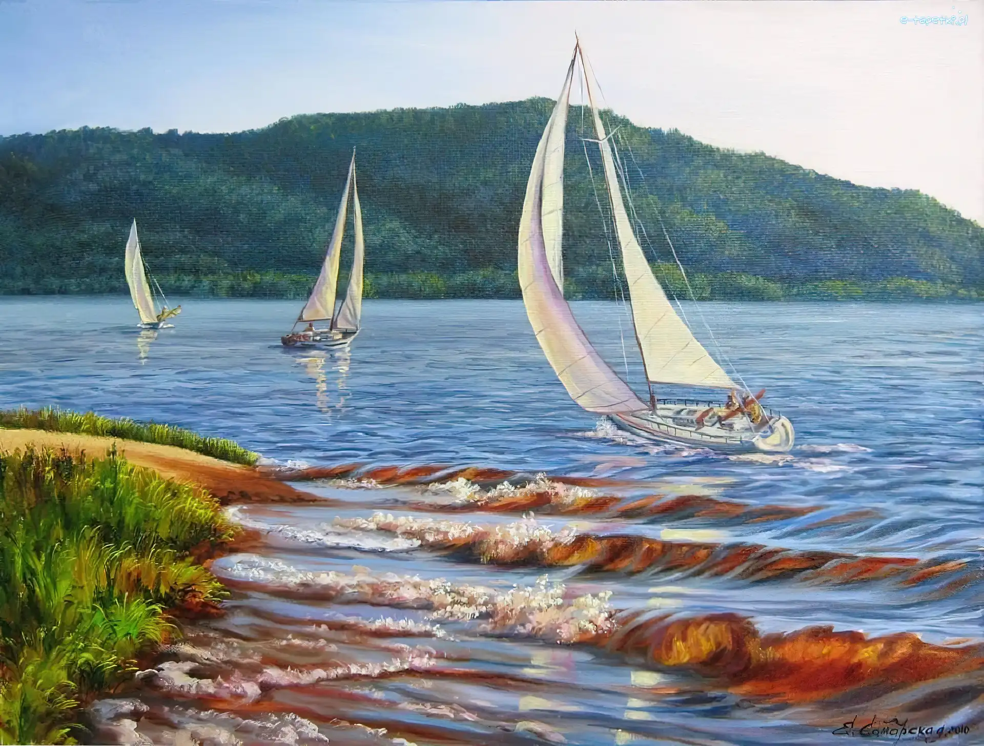 Żeglowanie, Jachty, Jezioro