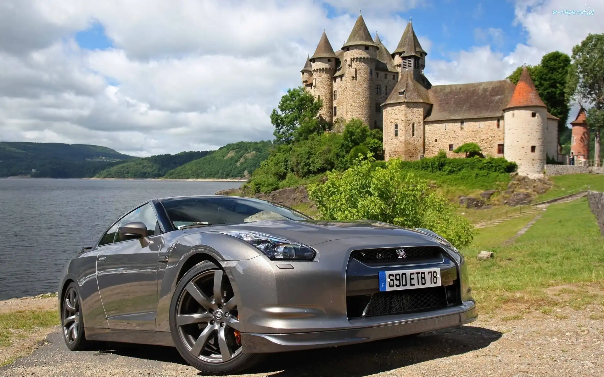 Nissan GTR, Samochód, Srebrny