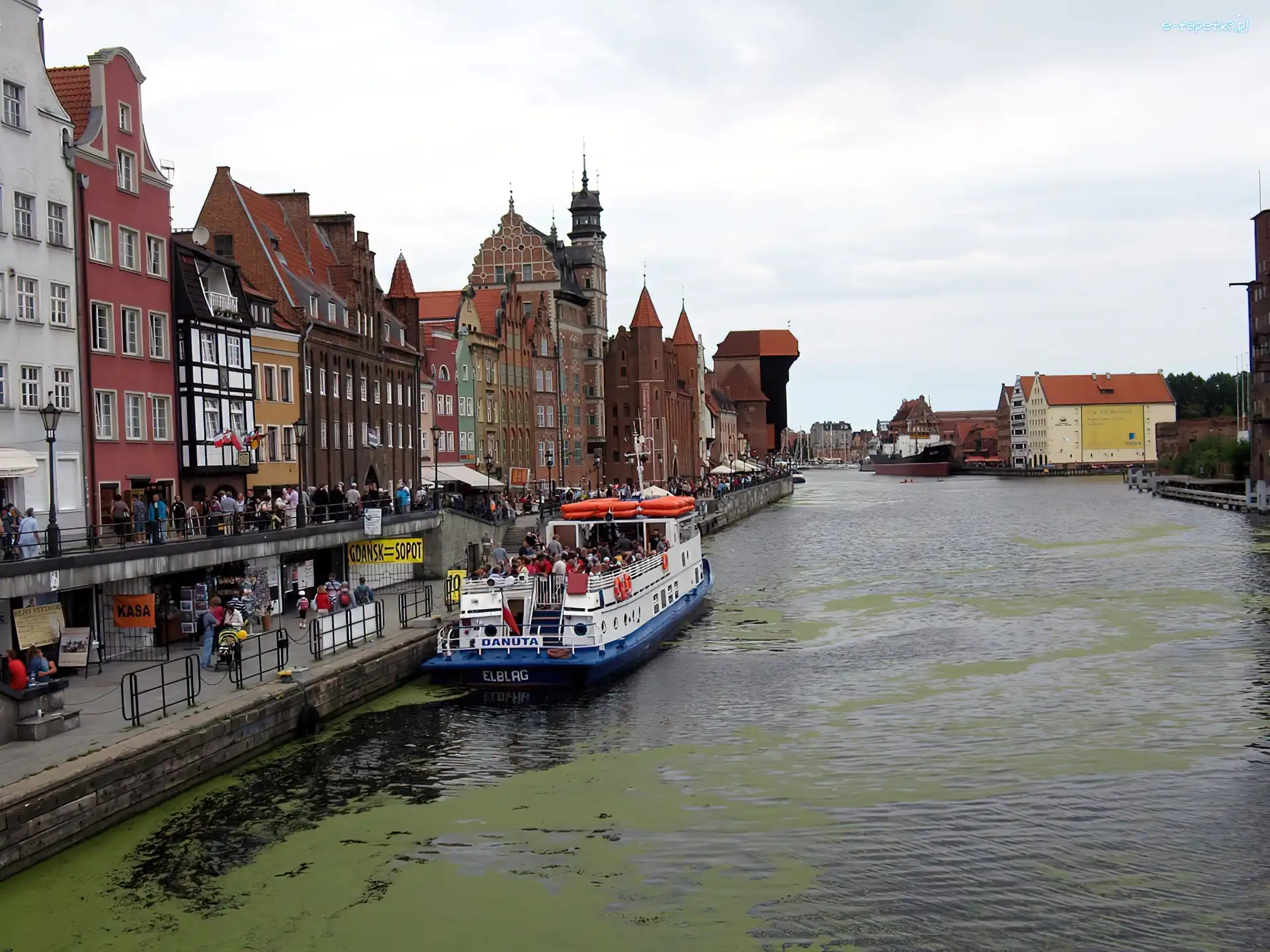 Żuraw, Statek, Pobrzeże, Gdańsk