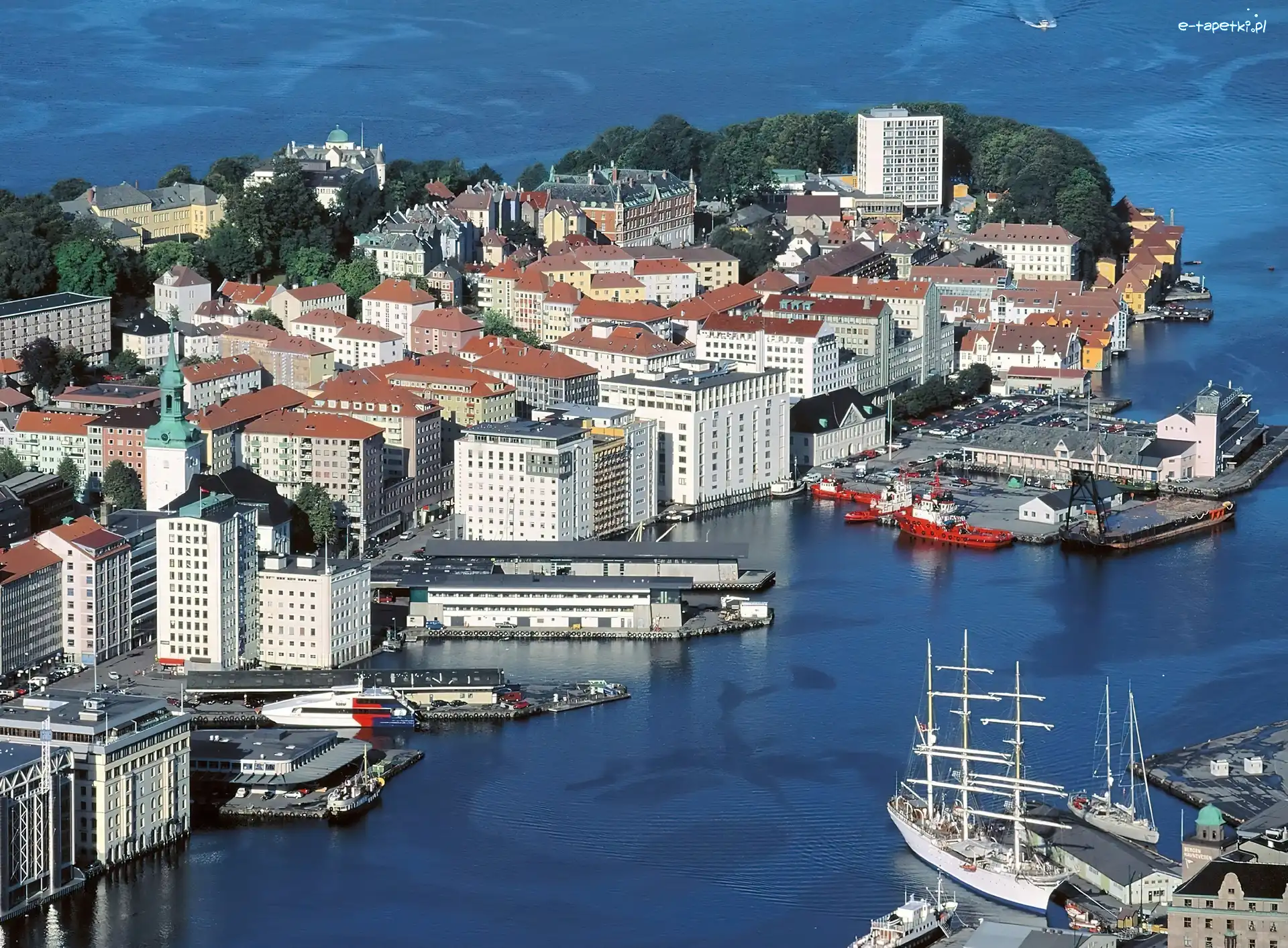 Norwegia, Bergen, Miasto