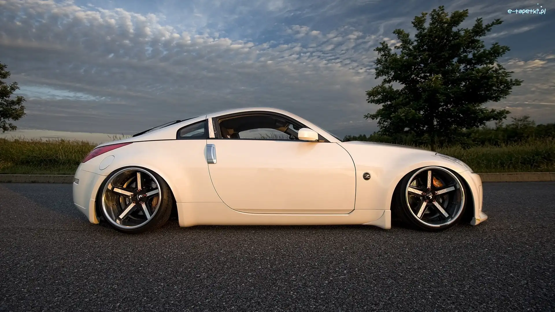 Droga, Nissan 370z, Biały