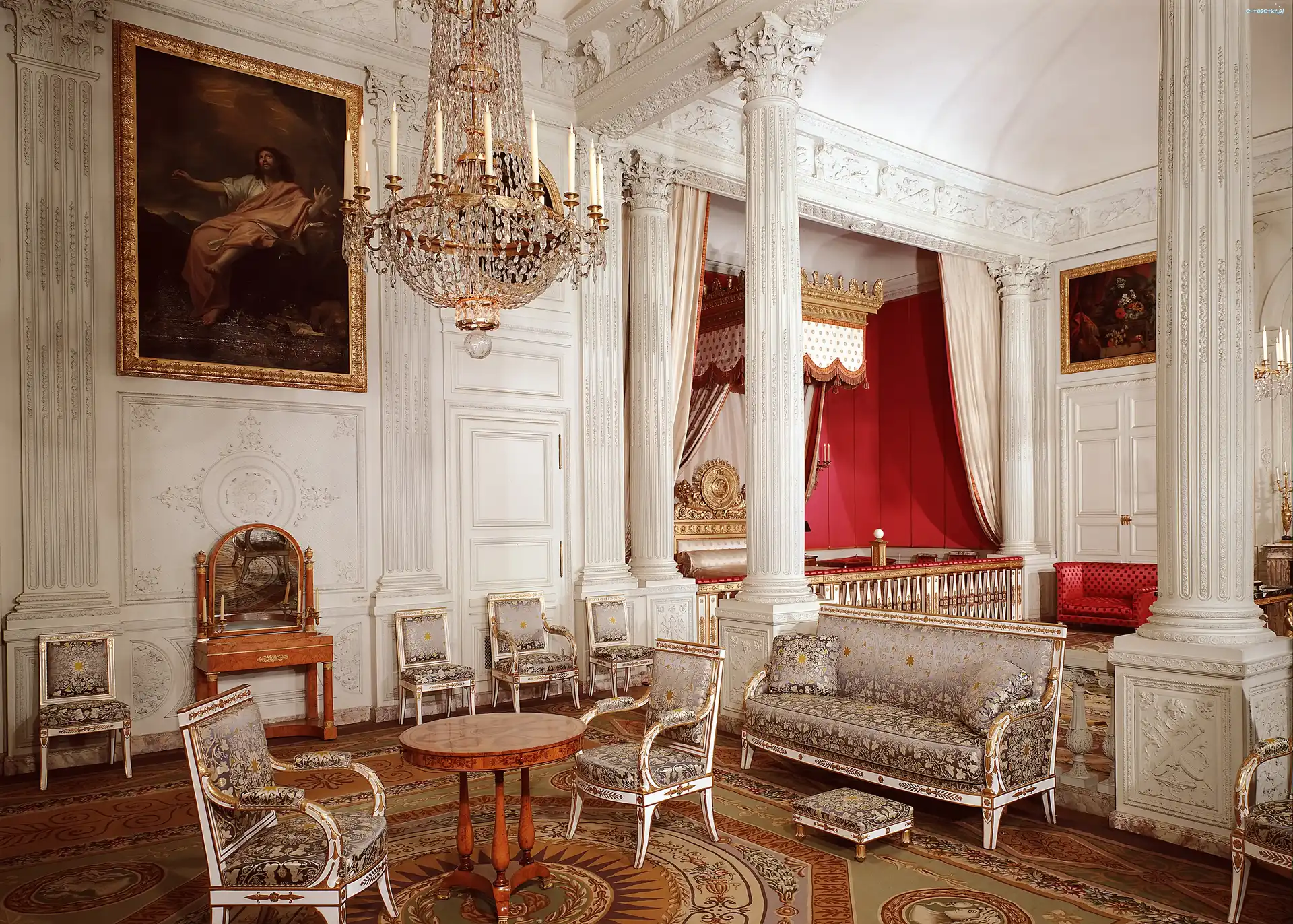 Francja, Pałac wersalski, Wersal, Komnata, Palais et parc de Versailles