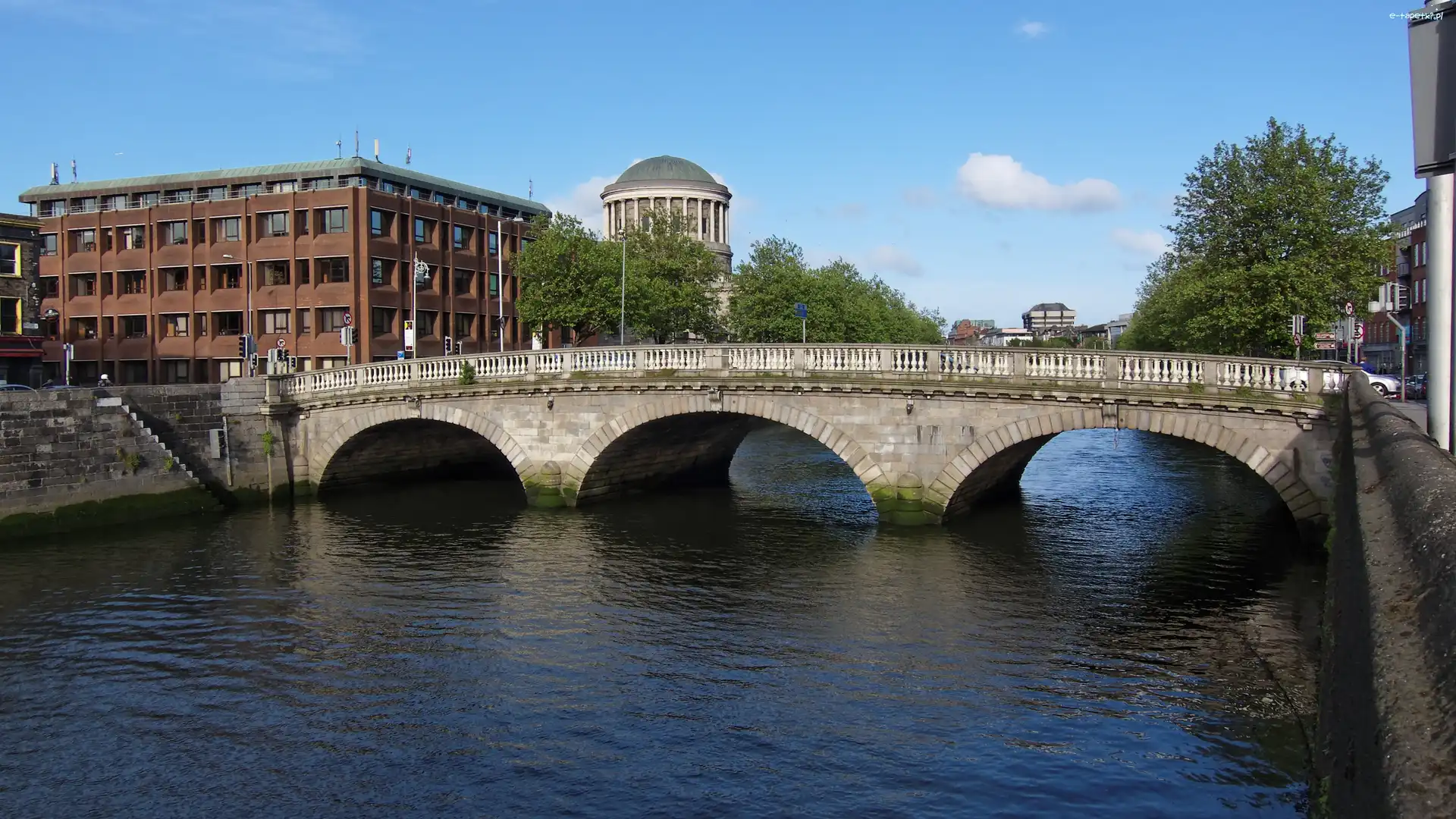 Most, Dom, Rzeka, Irlandia, Dublin