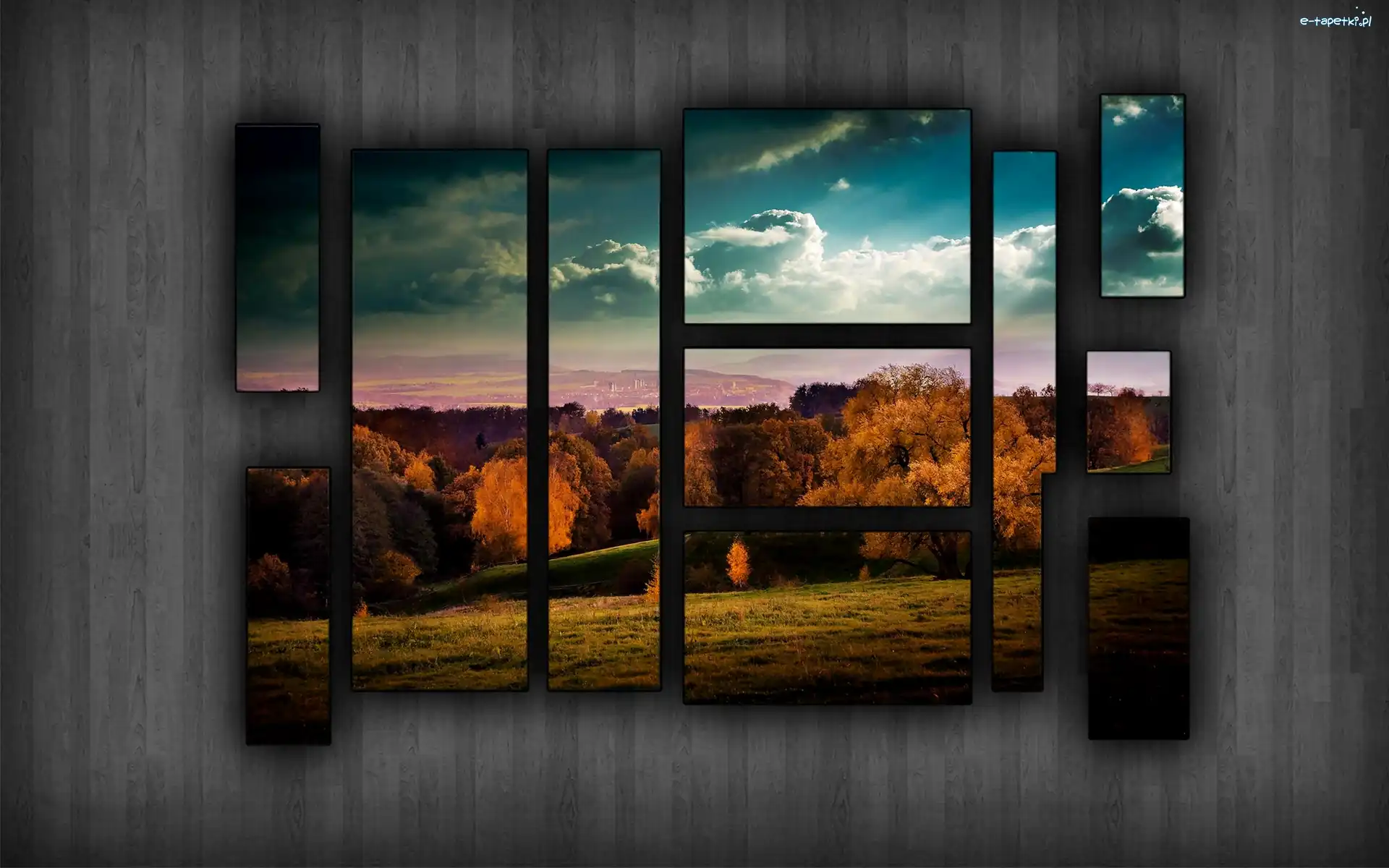 Łąka, Lasy, Chmury