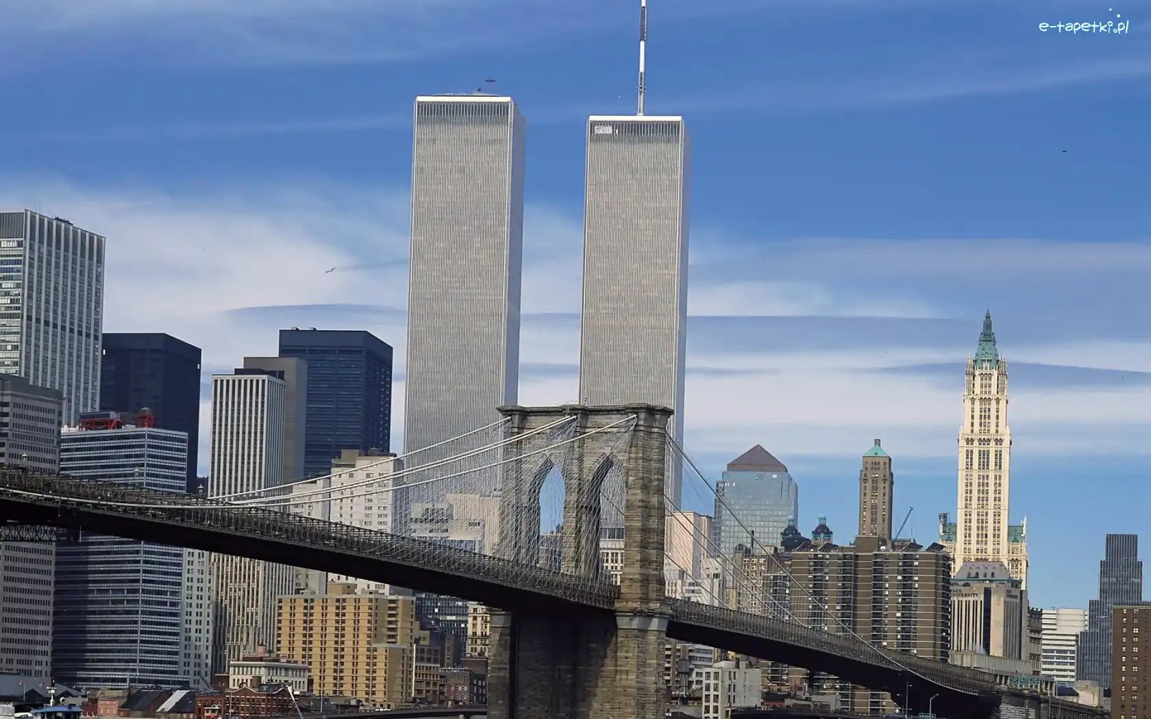 Bliźniacze Wieże, Manhattan, Nowy Jork, Most