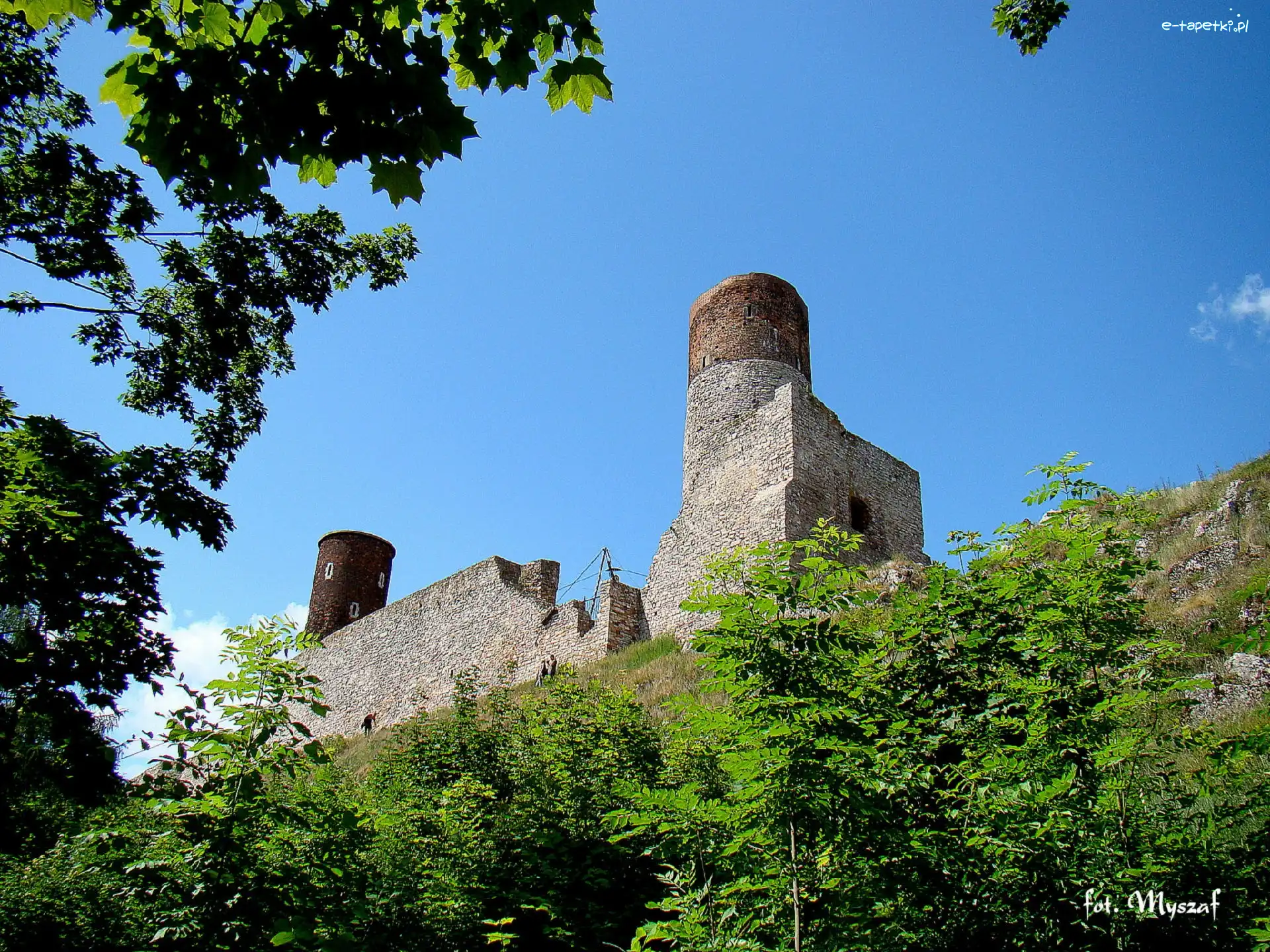 Chęciny, Zamek, Ruiny