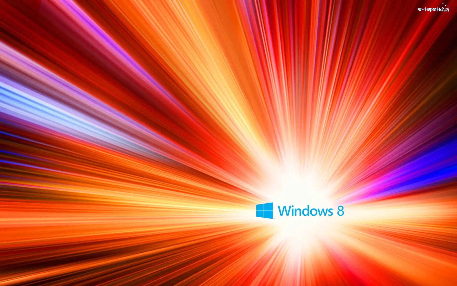 Światłość, Rozbłysk, Kolorowy, Windows 8