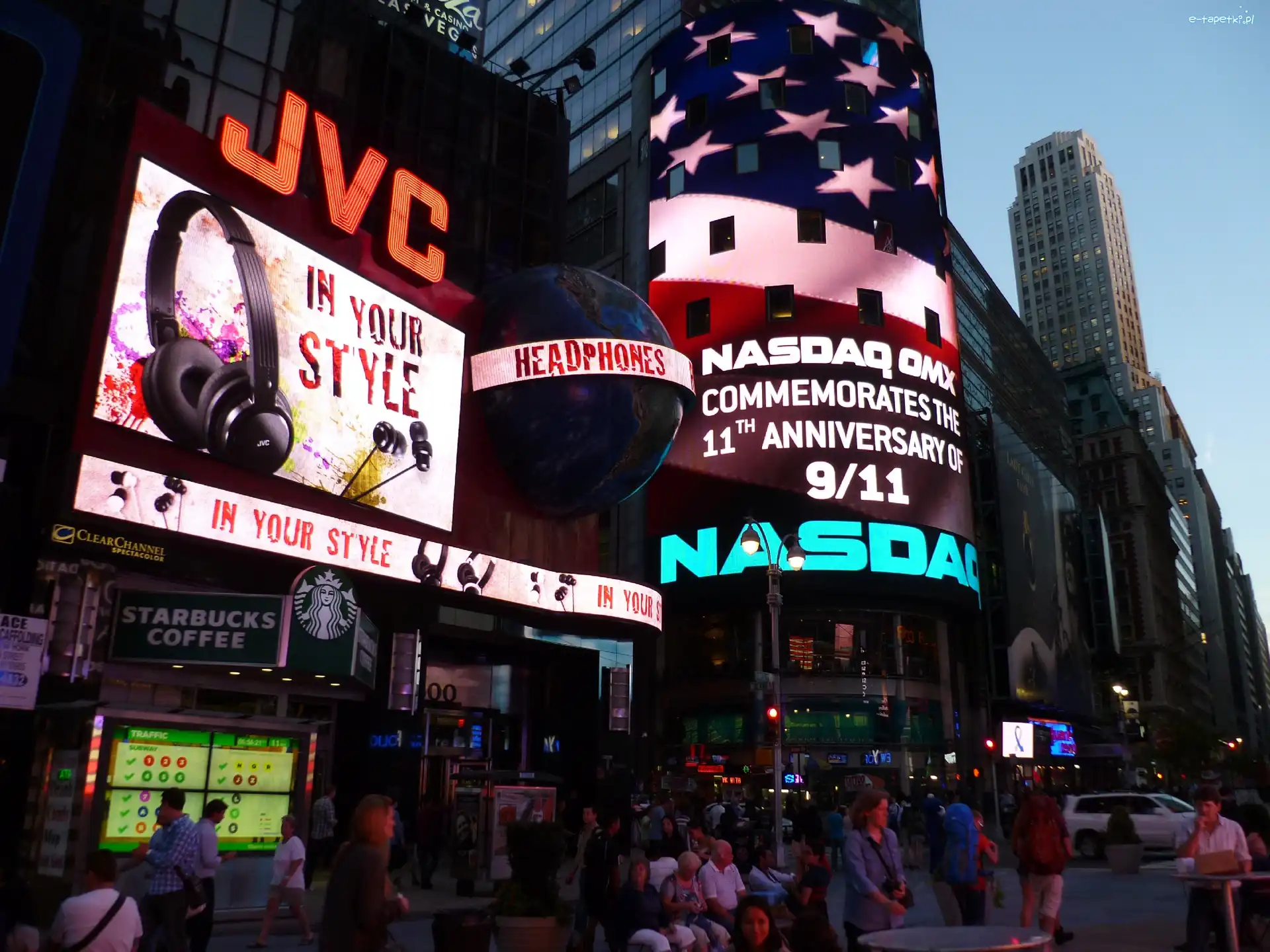 Miasto, Neony, Manhattan