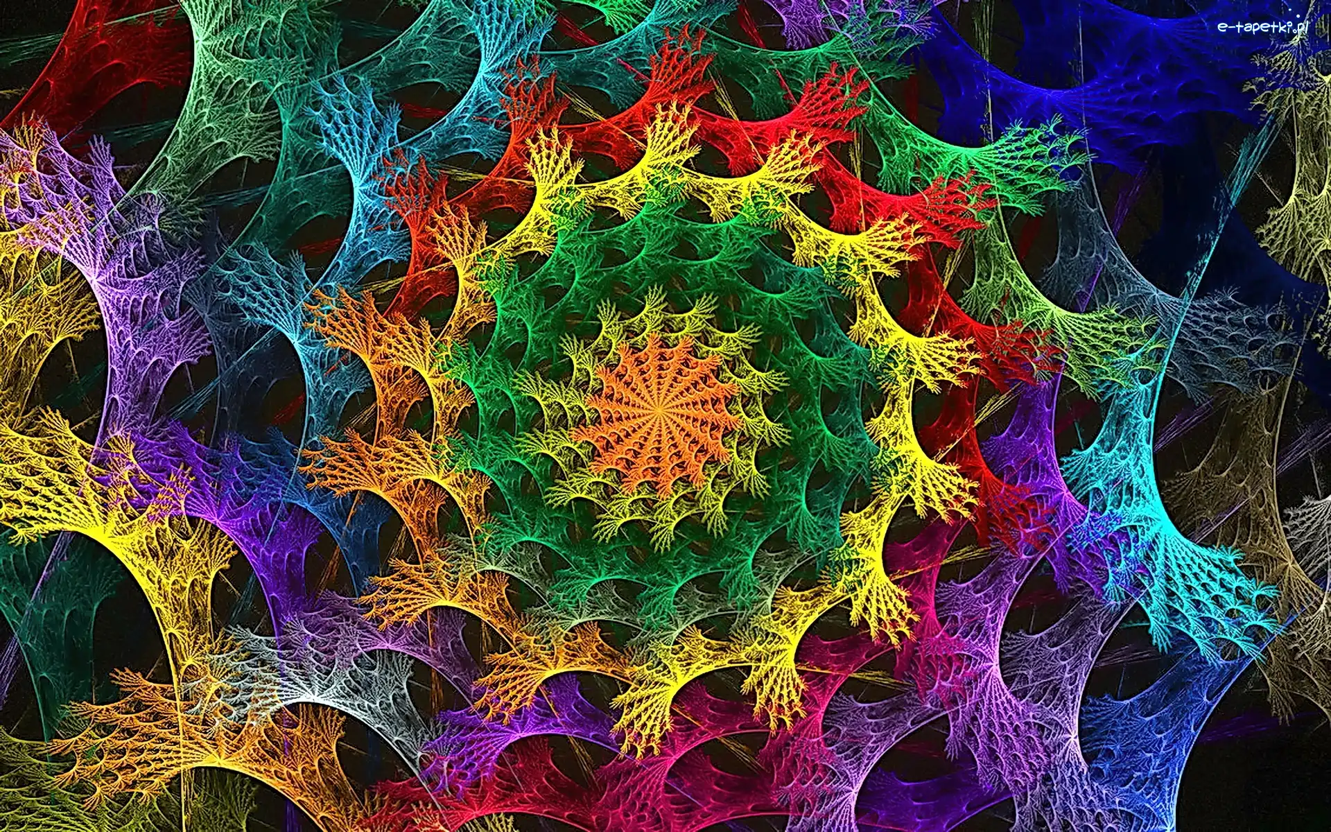 Kolorowa, Grafika, Spirala, Abstrakcja