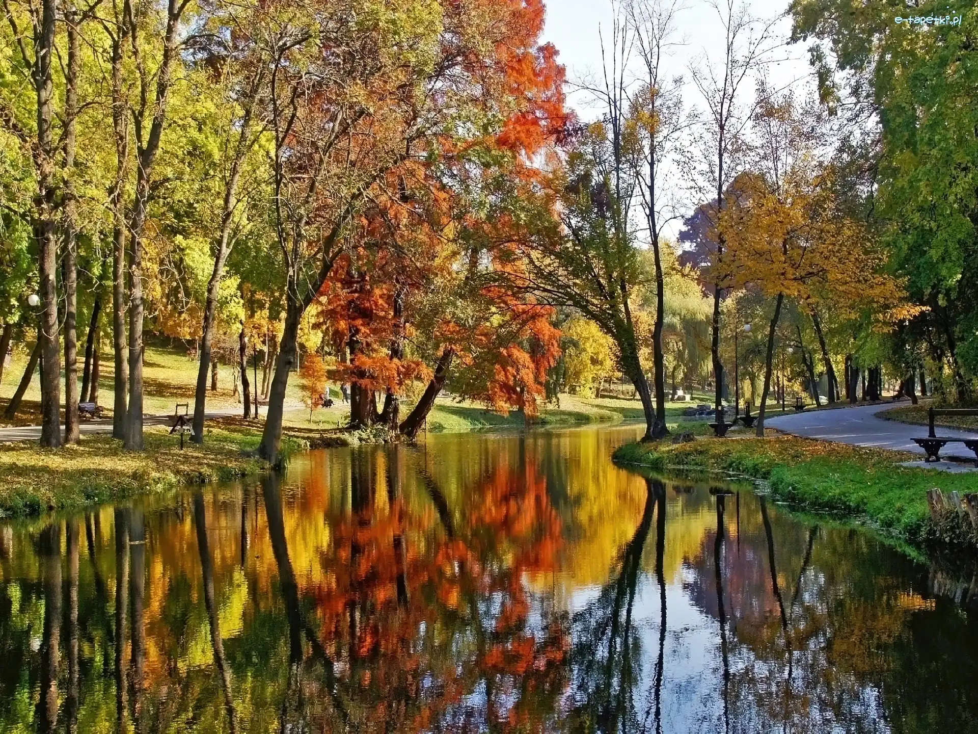 Jesien, Rzeczka, Park