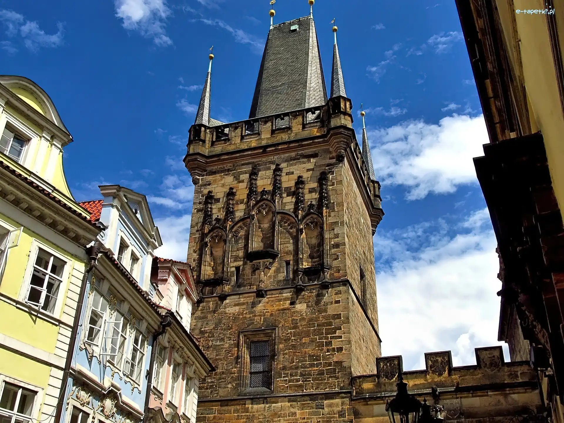 Praga, Baszta, Most Karola, Zabytki, Domy