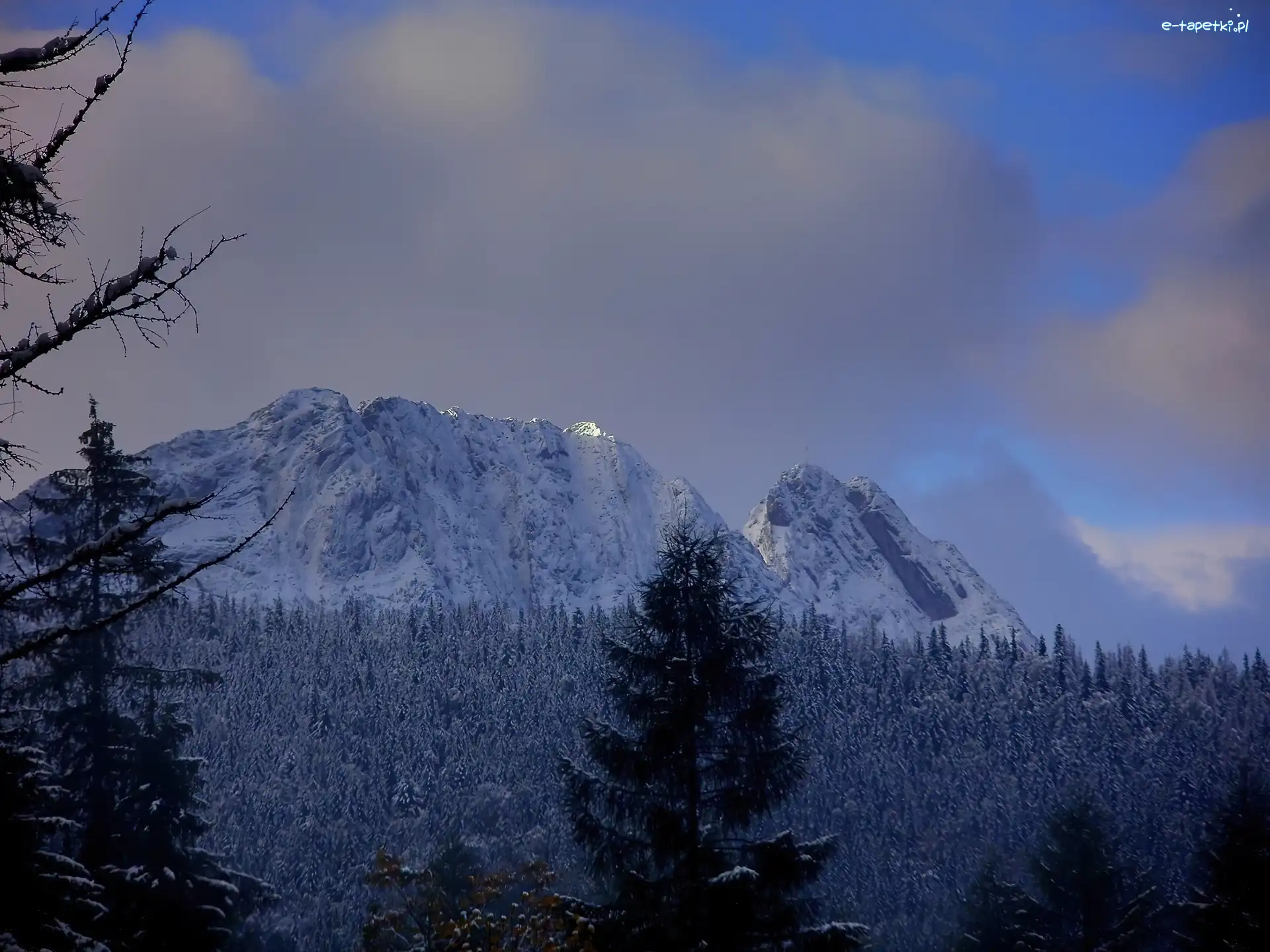 Giewont, Zimą, Góry