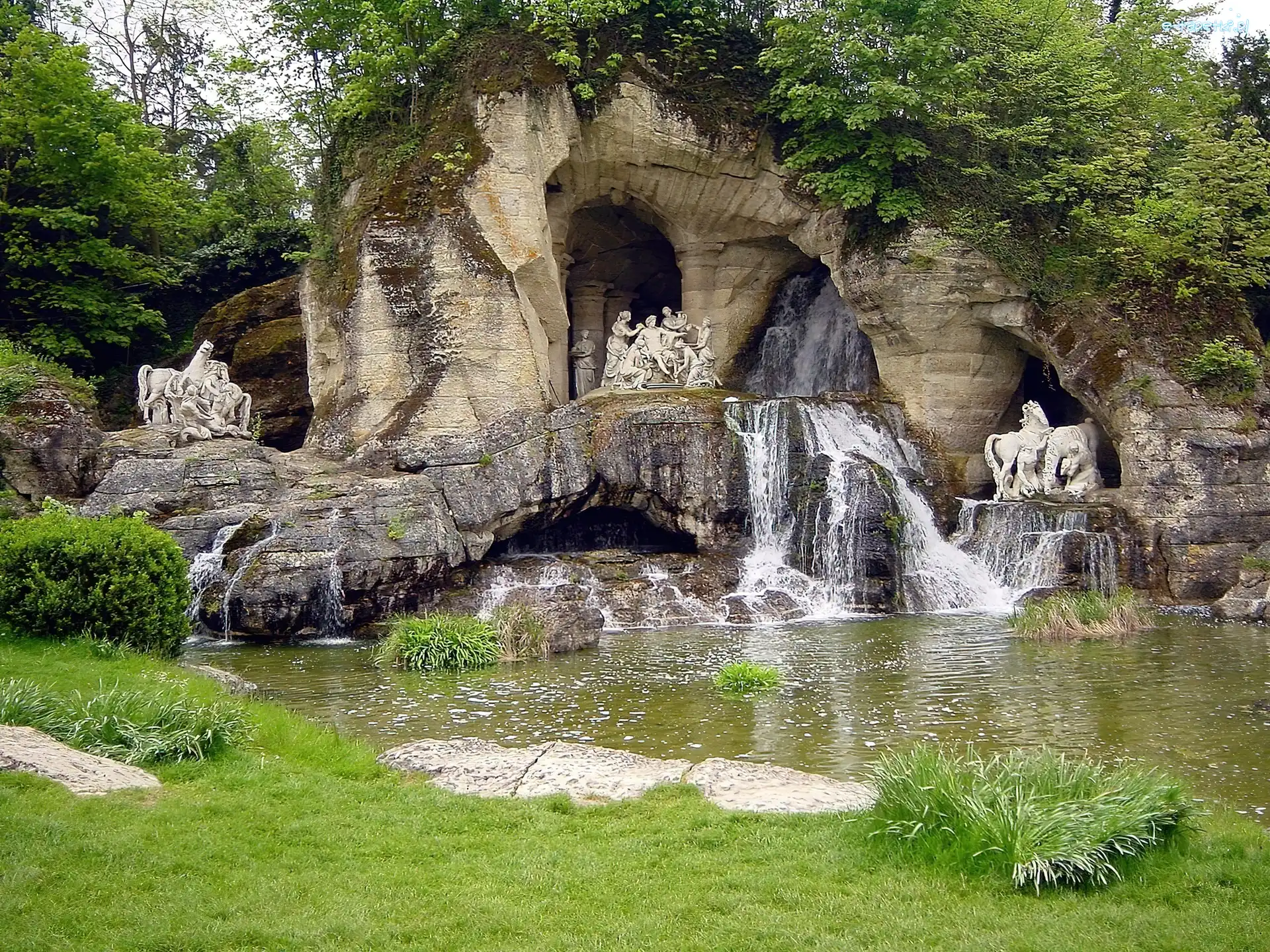 Francja, Fontanna, Ogród