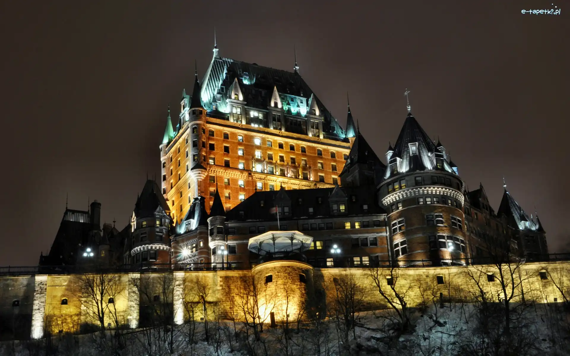 Hotel, Chateau Frontenac, Zamek, Kanada, Quebek