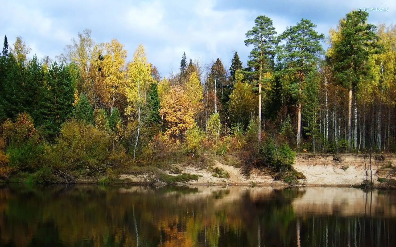 Jesień, Las, Jezioro