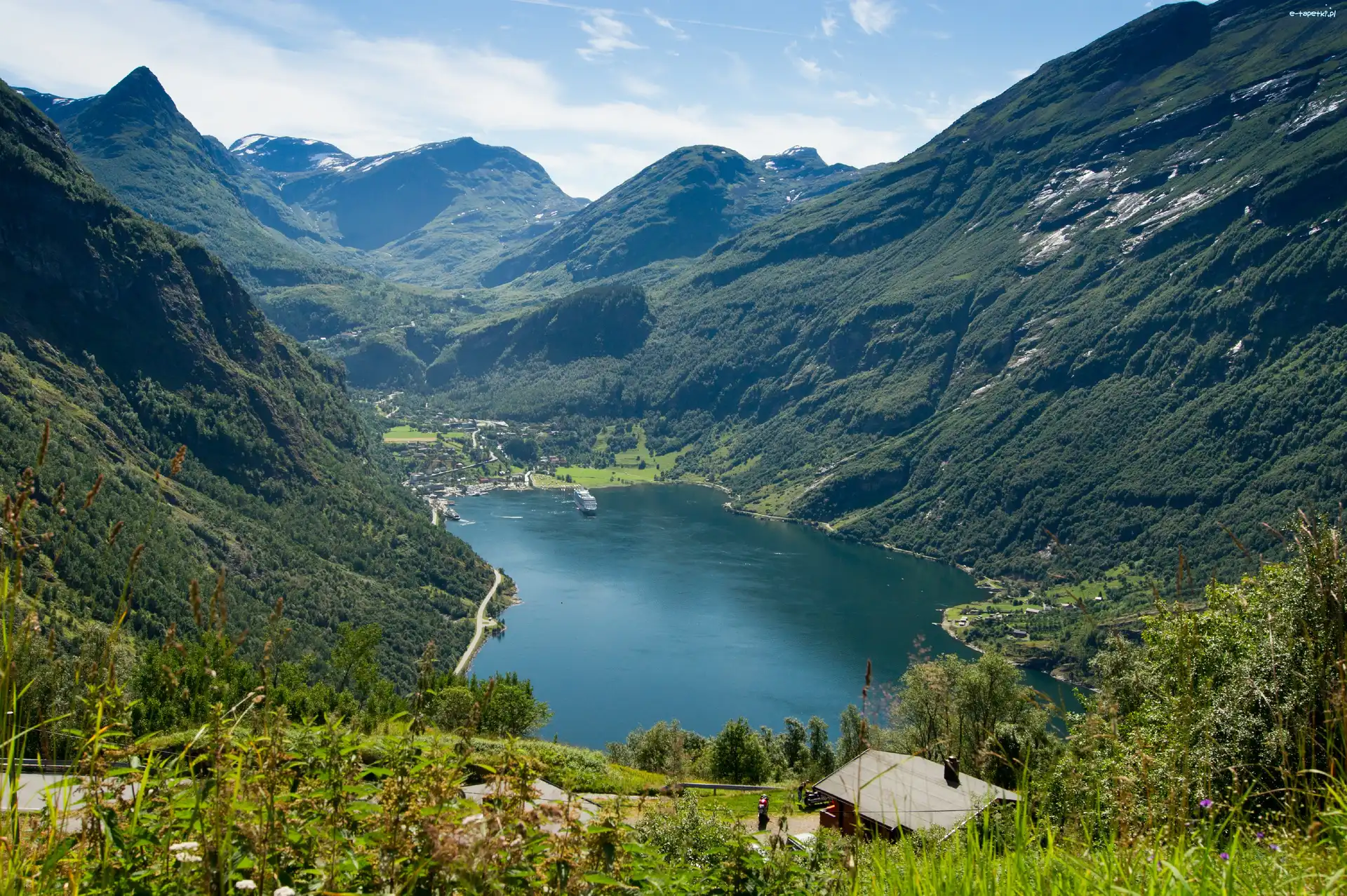 Norwegia, Fiord Geiranger, Góry