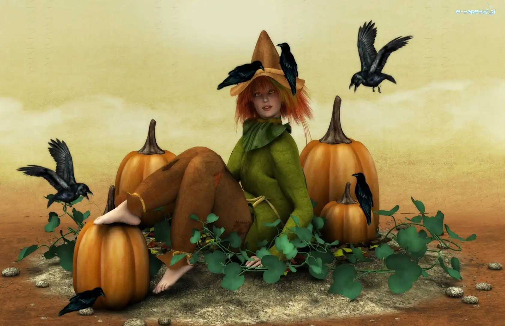 Kruki, Dynie, Halloween