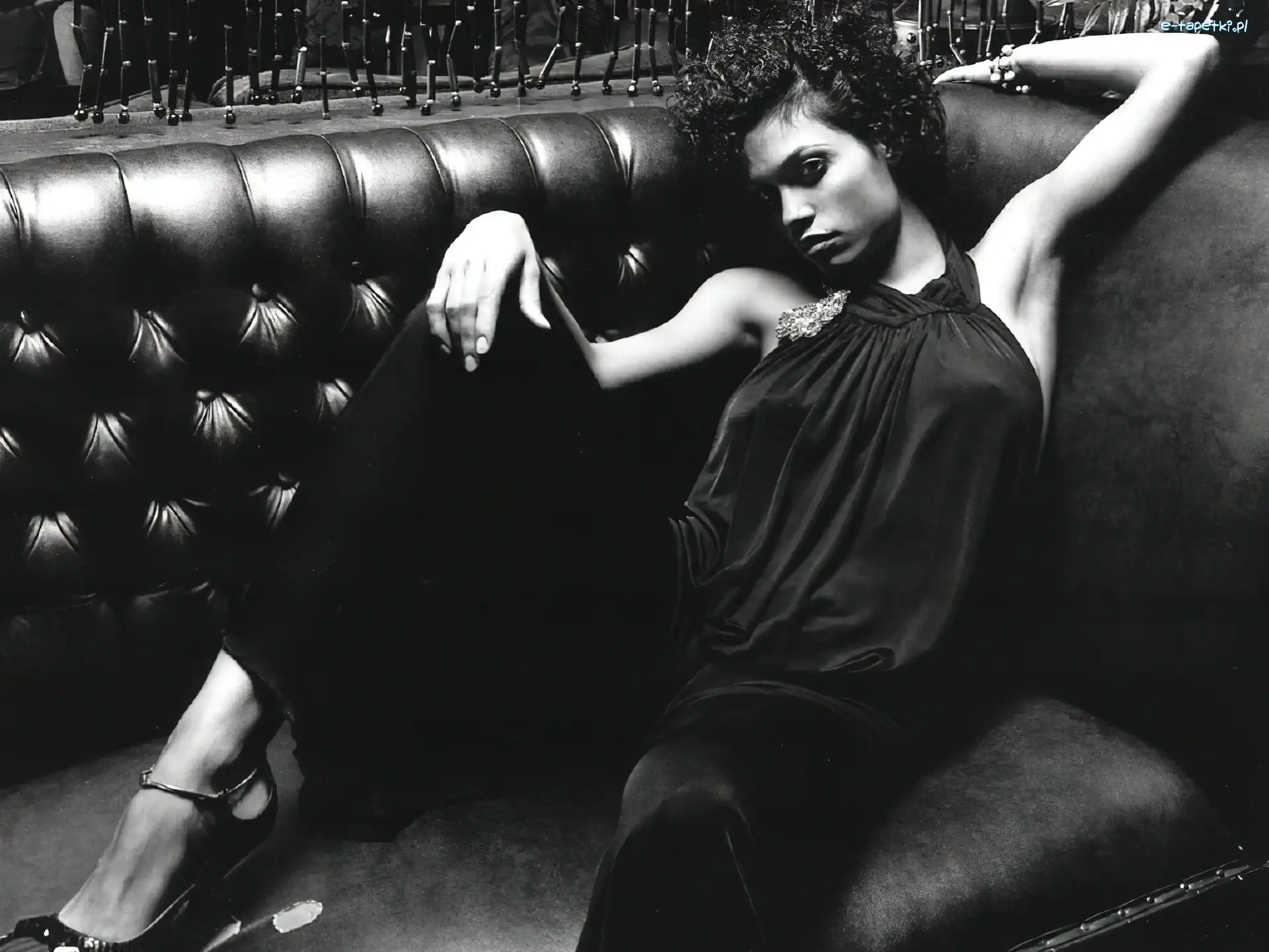 Sofa, Skórzana, Rosario Dawson