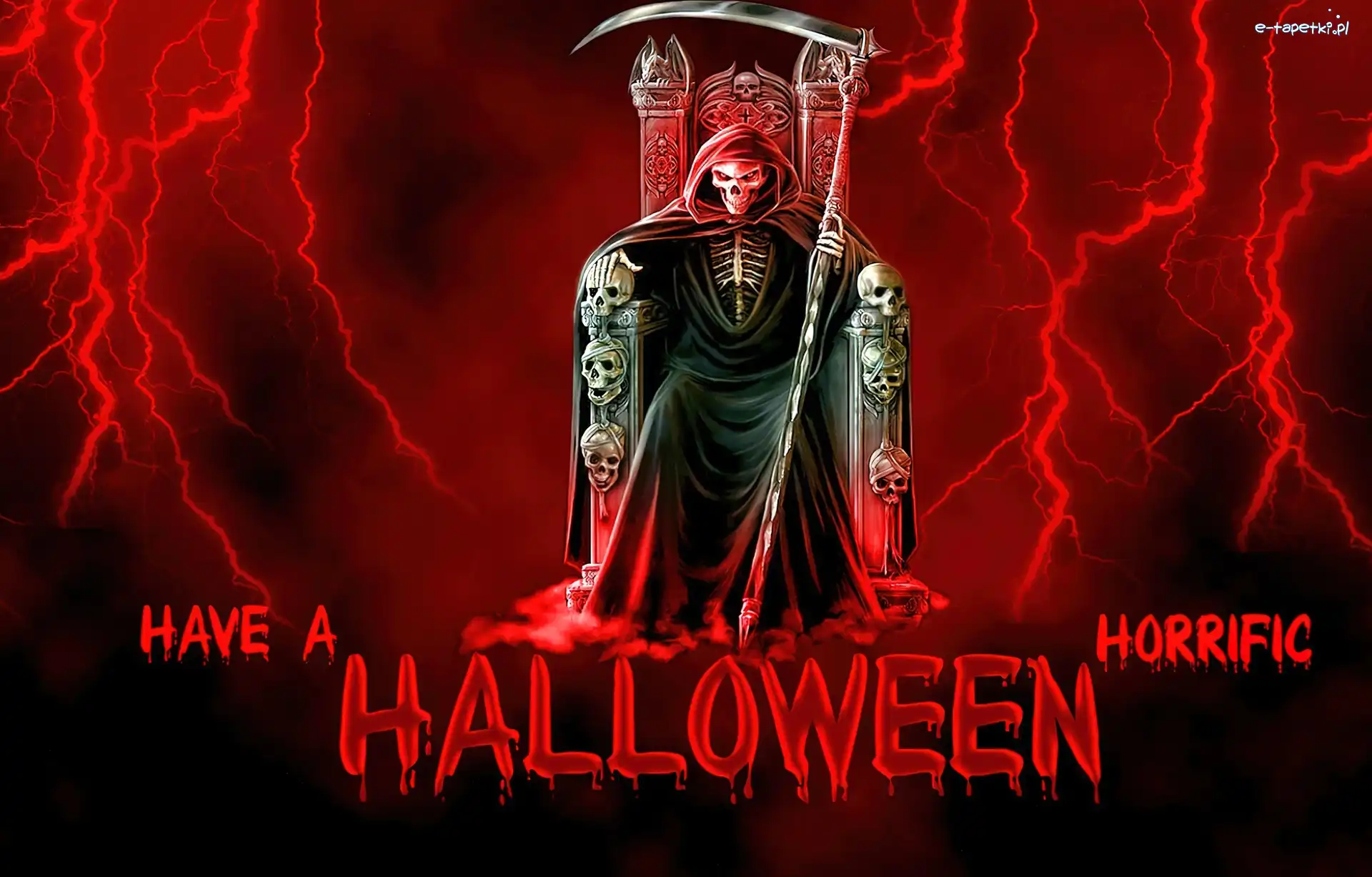 Kosa, Śmierć, Halloween
