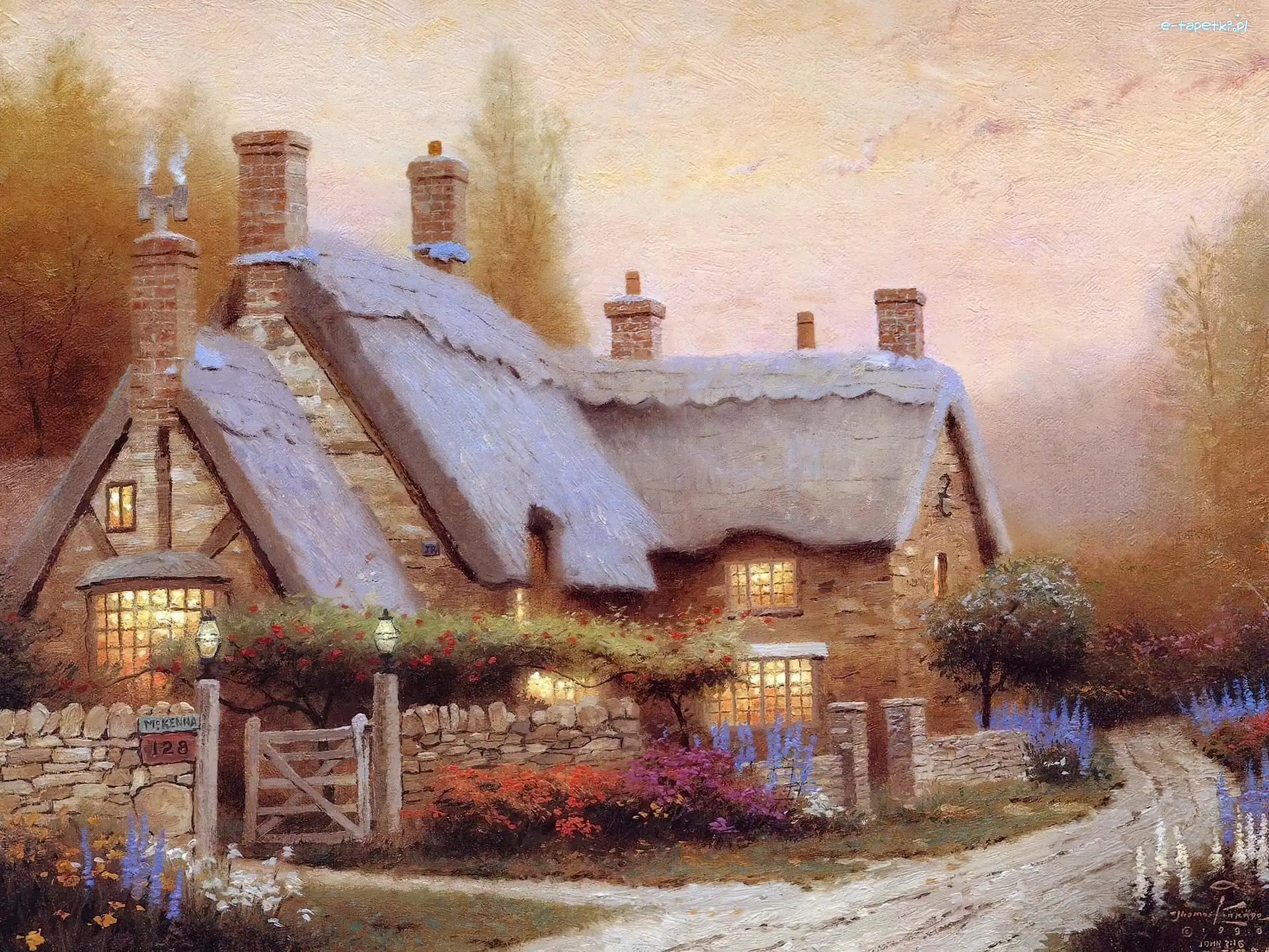 Thomas Kinkade, Dworek, Obraz
