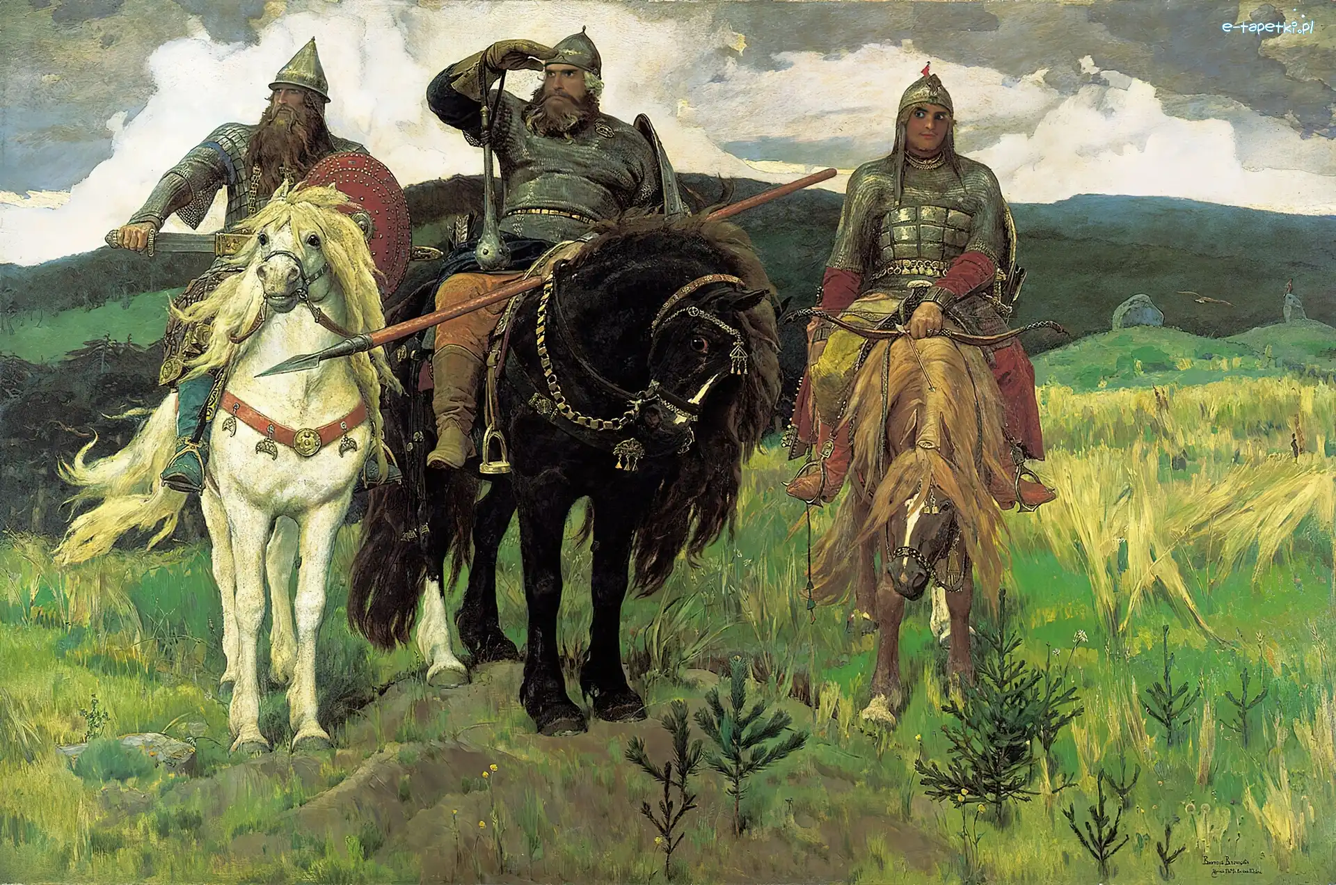 Rycerze, Wiktor Wasniecow, Obraz