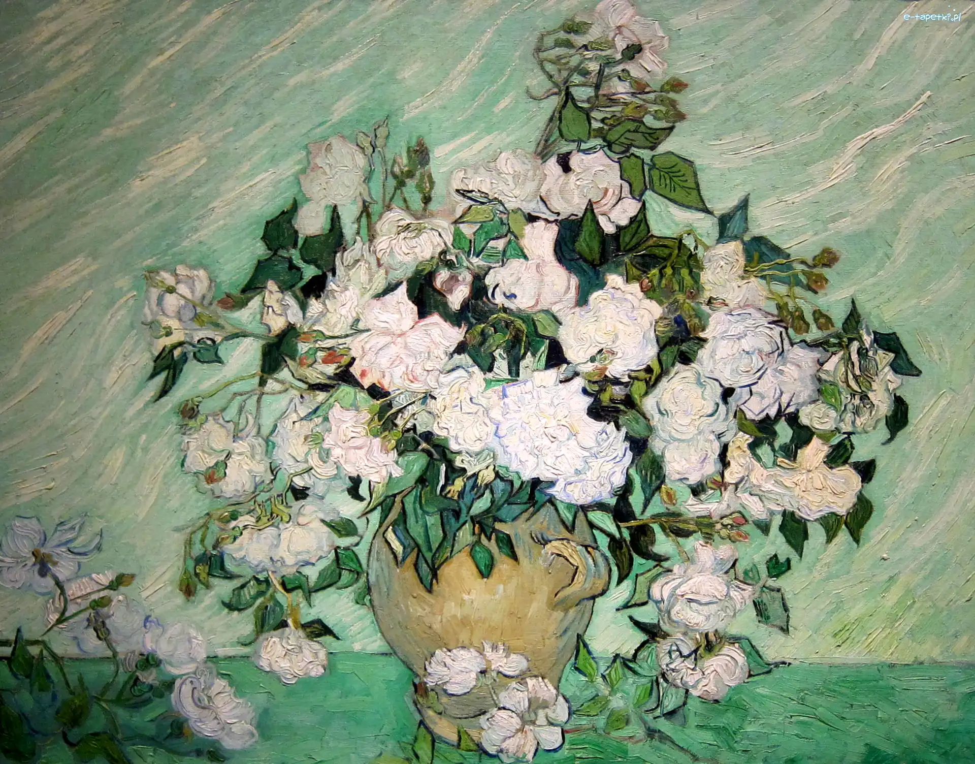 Wazon z różami, Vincent van Gogh, Reprodukcja