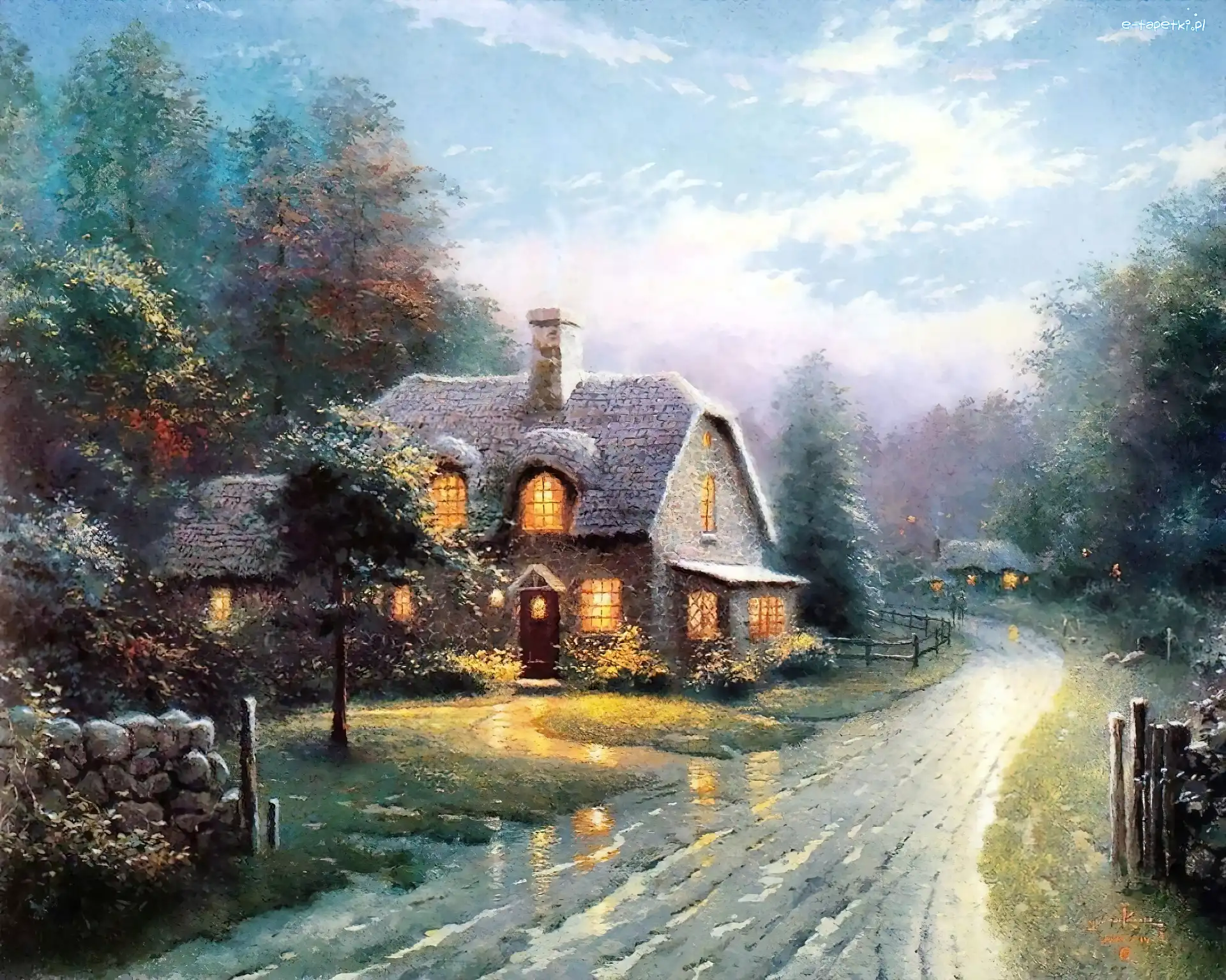 Thomas Kinkade, Droga, Dom