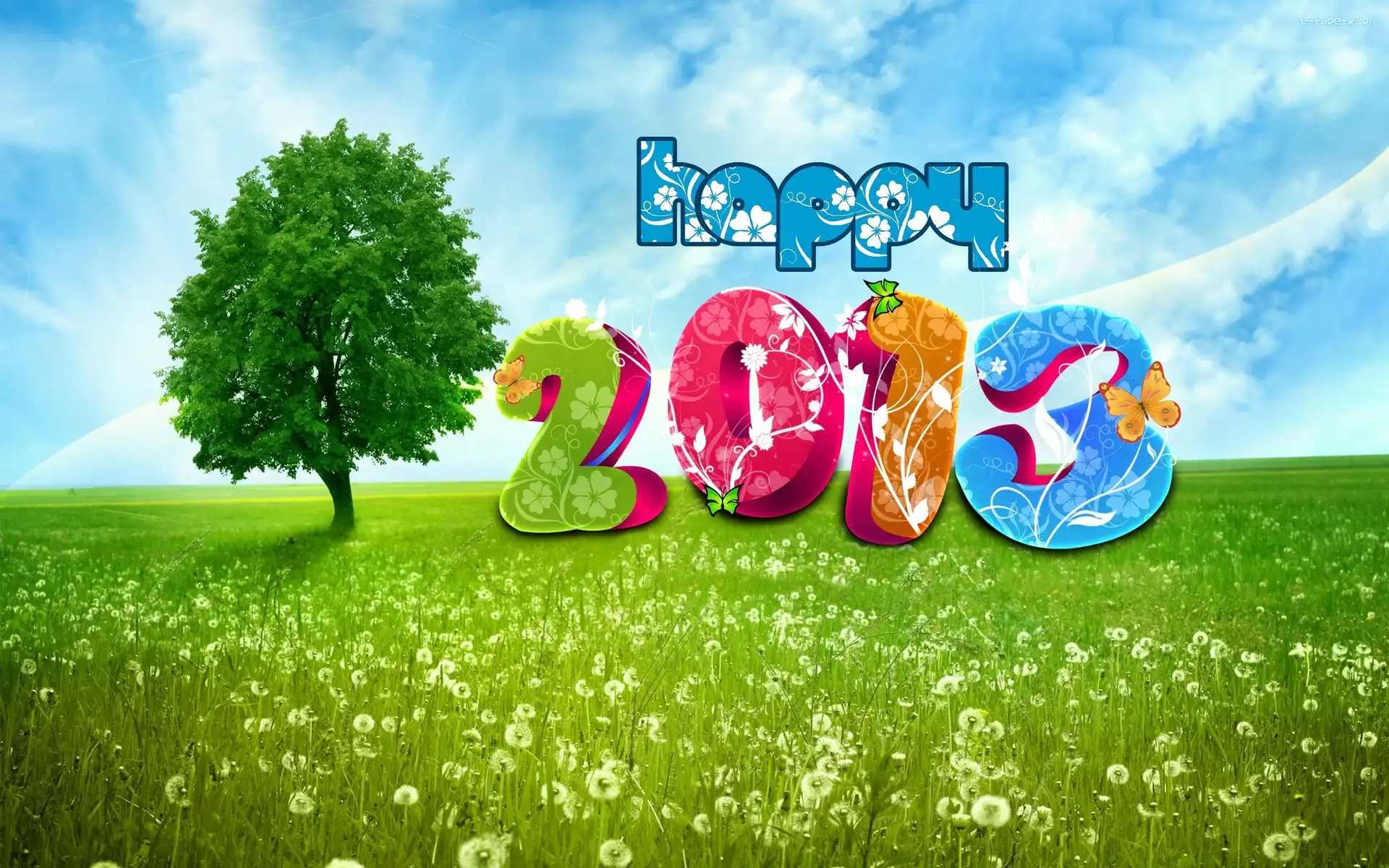Rok 2013, Łąka, Drzewo