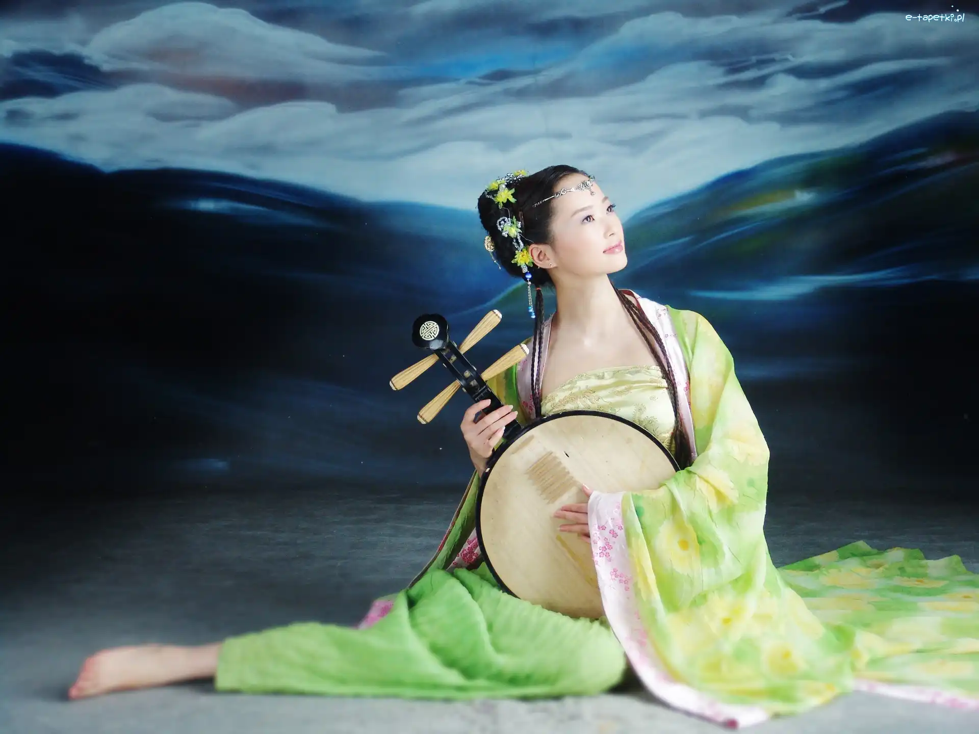 Kimono, Instrument, Kobieta
